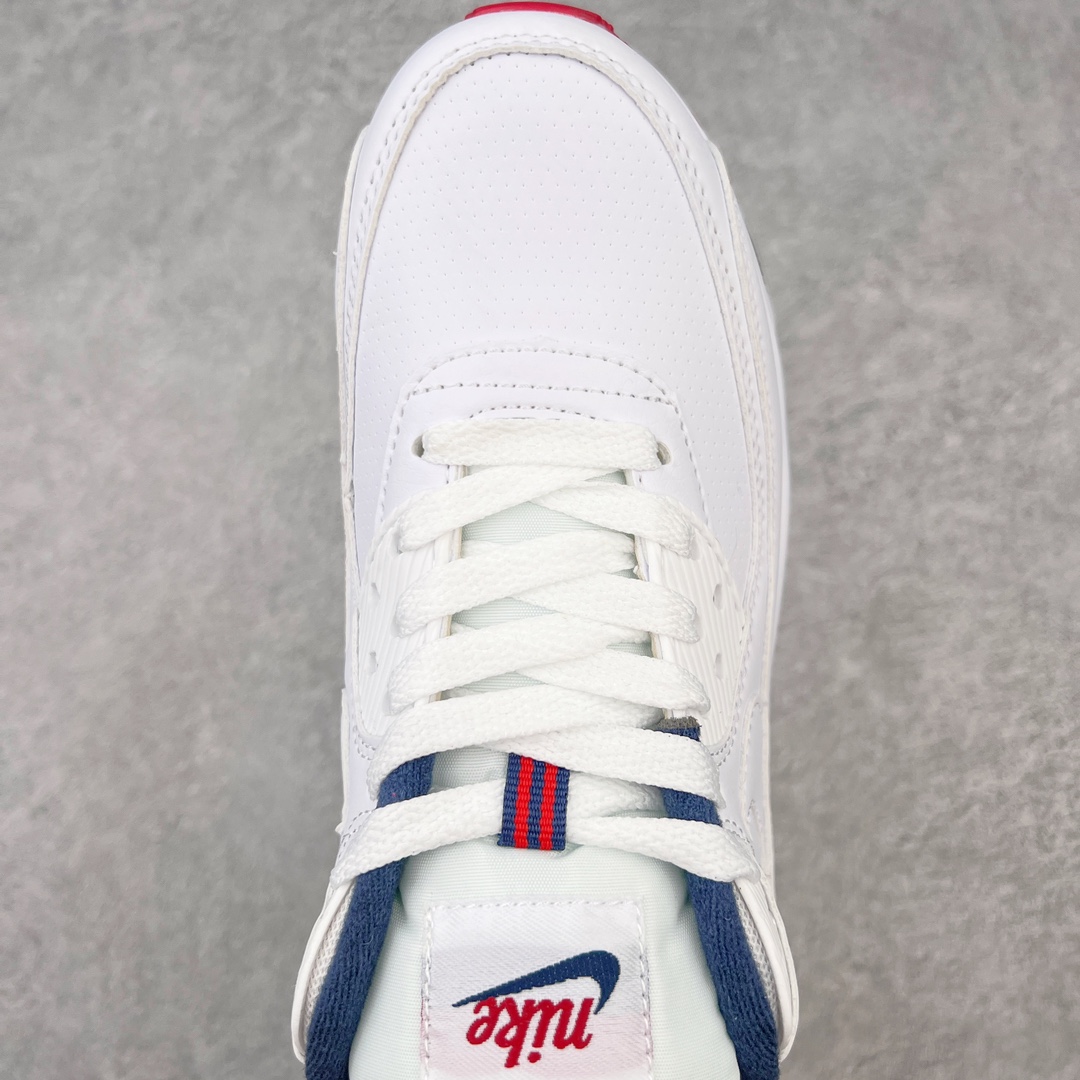 图片[4]-＃MX版 NK Air MAX 90 气垫复古减震跑步鞋 DJ5414-100 经典重温 独家陆续补货 外单专供大厂出品 品质稳定 一百余色 终端操作 Air Max 90于1990年推出 来自Air Max系列 在Air Max 1的基础上改进而得 增加了气垫面积 外型上也更为流线 最特別的就是加入了菱纹塑胶嵌板 为Air Max 90增添了许多潮流气息 皮革鞋面 造就出色耐穿性和支撑力 Max Air缓震配置搭配泡棉中底 令Air Max 90轻盈而舒适 华夫格橡胶外底 铸就Air Max 90非凡的抓地力 而Air Max 90不仅是一双跑鞋 它成功跨越了时间的演进 成为了球鞋文化与潮流圈中最熟为人知的鞋款之一 尺码：36 36.5 37.5 38 38.5 39 40 40.5 41 42 42.5 43 44 44.5 45-选品中心