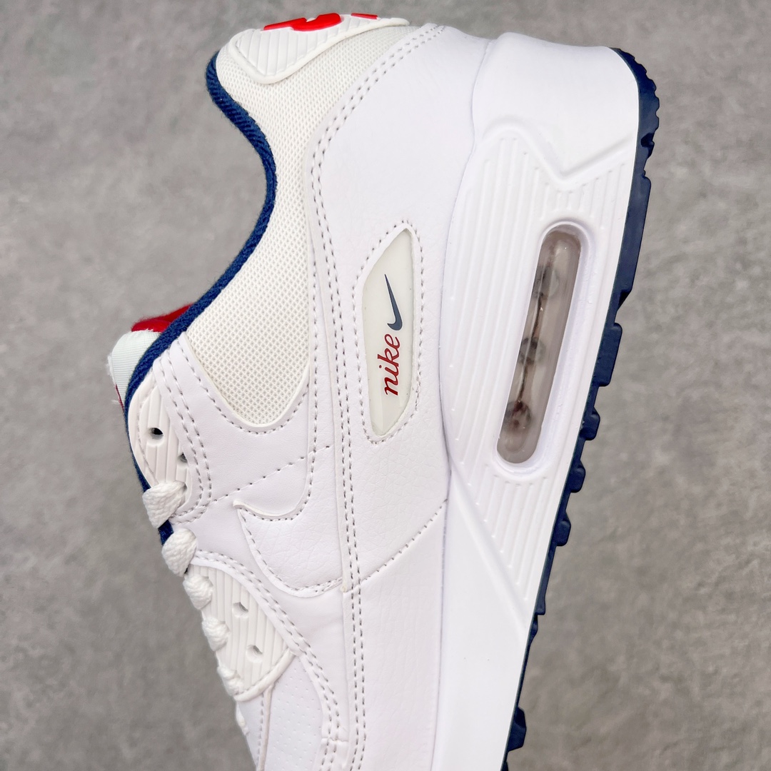 图片[7]-＃MX版 NK Air MAX 90 气垫复古减震跑步鞋 DJ5414-100 经典重温 独家陆续补货 外单专供大厂出品 品质稳定 一百余色 终端操作 Air Max 90于1990年推出 来自Air Max系列 在Air Max 1的基础上改进而得 增加了气垫面积 外型上也更为流线 最特別的就是加入了菱纹塑胶嵌板 为Air Max 90增添了许多潮流气息 皮革鞋面 造就出色耐穿性和支撑力 Max Air缓震配置搭配泡棉中底 令Air Max 90轻盈而舒适 华夫格橡胶外底 铸就Air Max 90非凡的抓地力 而Air Max 90不仅是一双跑鞋 它成功跨越了时间的演进 成为了球鞋文化与潮流圈中最熟为人知的鞋款之一 尺码：36 36.5 37.5 38 38.5 39 40 40.5 41 42 42.5 43 44 44.5 45-选品中心