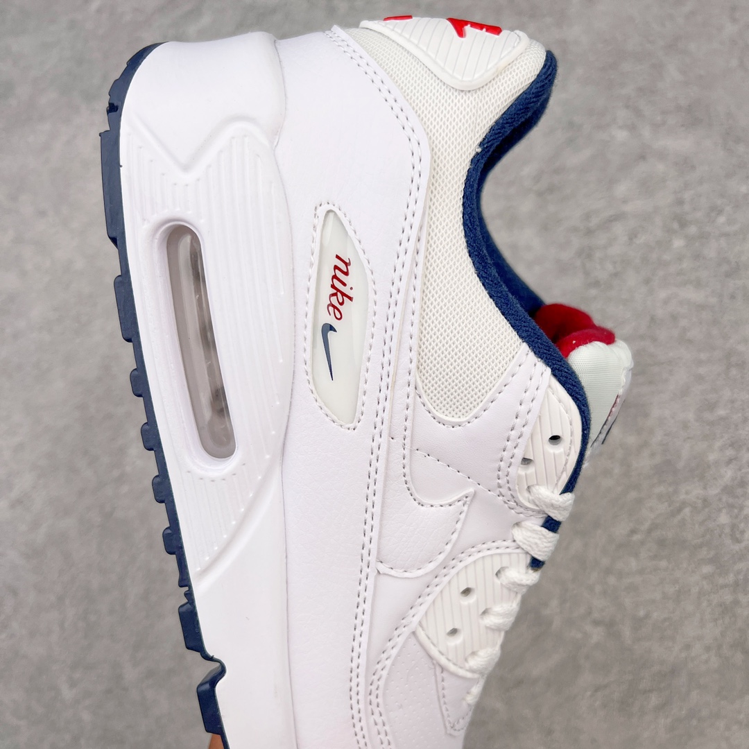 图片[6]-＃MX版 NK Air MAX 90 气垫复古减震跑步鞋 DJ5414-100 经典重温 独家陆续补货 外单专供大厂出品 品质稳定 一百余色 终端操作 Air Max 90于1990年推出 来自Air Max系列 在Air Max 1的基础上改进而得 增加了气垫面积 外型上也更为流线 最特別的就是加入了菱纹塑胶嵌板 为Air Max 90增添了许多潮流气息 皮革鞋面 造就出色耐穿性和支撑力 Max Air缓震配置搭配泡棉中底 令Air Max 90轻盈而舒适 华夫格橡胶外底 铸就Air Max 90非凡的抓地力 而Air Max 90不仅是一双跑鞋 它成功跨越了时间的演进 成为了球鞋文化与潮流圈中最熟为人知的鞋款之一 尺码：36 36.5 37.5 38 38.5 39 40 40.5 41 42 42.5 43 44 44.5 45-选品中心