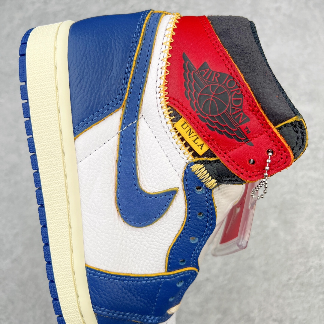 图片[6]-零售💰520 ＃PK4.0 Union x Air Jordan AJ1 Retro High NRG 联名四色拼接黑蓝红 BV1300-146 原盒原配 原厂拉帮工艺 针距密度一致 全新升级网板中底 原楦原纸板开发 后跟弧度收口自然不对折 极致一眼正品既视感 原厂皮料 进口玻璃冲刀皮料裁剪零毛边 承诺百分百一致原鞋 全鞋电脑针车工艺 鞋面清洁度最高QC检验标准 控制溢胶 飞翼3D高频深度立体 鞋盒、防尘纸  均采购来自原厂 SIZE：36 36.5 37.5 38 38.5 39 40 40.5 41 42 42.5 43 44 44.5 45 46 47.5 编码：by5936020-运动鞋