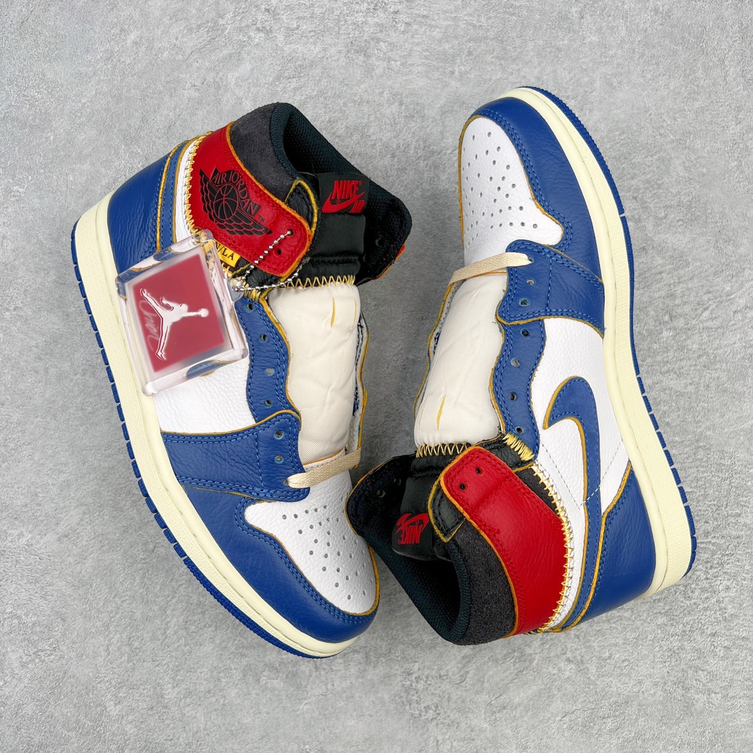 图片[3]-零售💰520 ＃PK4.0 Union x Air Jordan AJ1 Retro High NRG 联名四色拼接黑蓝红 BV1300-146 原盒原配 原厂拉帮工艺 针距密度一致 全新升级网板中底 原楦原纸板开发 后跟弧度收口自然不对折 极致一眼正品既视感 原厂皮料 进口玻璃冲刀皮料裁剪零毛边 承诺百分百一致原鞋 全鞋电脑针车工艺 鞋面清洁度最高QC检验标准 控制溢胶 飞翼3D高频深度立体 鞋盒、防尘纸  均采购来自原厂 SIZE：36 36.5 37.5 38 38.5 39 40 40.5 41 42 42.5 43 44 44.5 45 46 47.5 编码：by5936020-运动鞋