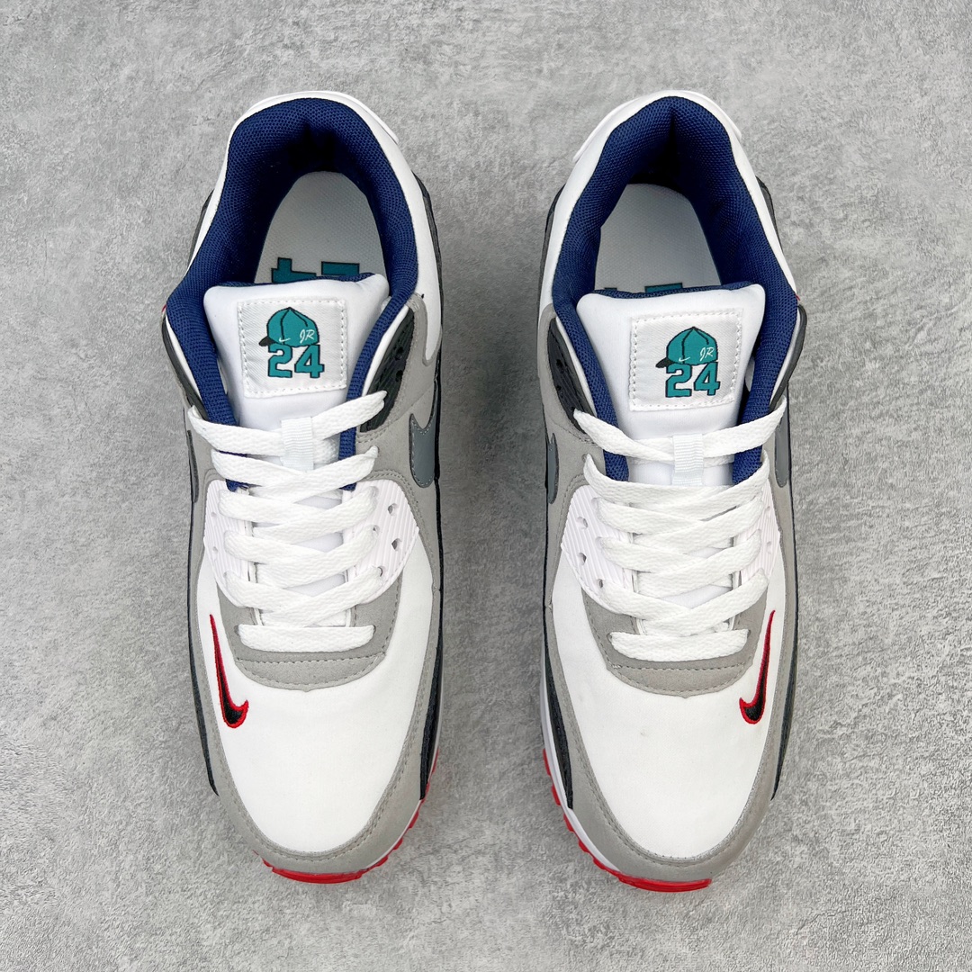 图片[2]-＃MX版 NK Air MAX 90 气垫复古减震跑步鞋 DJ5194-100 经典重温 独家陆续补货 外单专供大厂出品 品质稳定 一百余色 终端操作 Air Max 90于1990年推出 来自Air Max系列 在Air Max 1的基础上改进而得 增加了气垫面积 外型上也更为流线 最特別的就是加入了菱纹塑胶嵌板 为Air Max 90增添了许多潮流气息 皮革鞋面 造就出色耐穿性和支撑力 Max Air缓震配置搭配泡棉中底 令Air Max 90轻盈而舒适 华夫格橡胶外底 铸就Air Max 90非凡的抓地力 而Air Max 90不仅是一双跑鞋 它成功跨越了时间的演进 成为了球鞋文化与潮流圈中最熟为人知的鞋款之一 尺码：36 36.5 37.5 38 38.5 39 40 40.5 41 42 42.5 43 44 44.5 45-选品中心