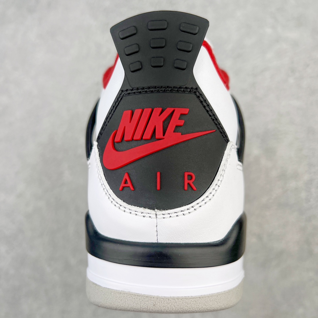 图片[8]-零售💰250 ＃GX/绿X 纯原福利‼Air Jordan AJ4 Retro \”Fire Red\” 火焰红 DC7770-160 圈内最强四代 独家外贸特供尺码含 45.5 49.5 50.5 耗时半年巨作 全套原纸板楦头开发 原厂特供皮料加持 确保原汁原味 完美呈现四代版型 一比一鞋头弧度高度鞋身弧度 数据细节工艺流程均保持原鞋一致 原厂TPU网格鞋带扣 正确内里网布 菱角分明不变形无多余毛边 柔软性质感一致于原鞋 市场唯一原厂鞋扣模具 背面可见隐藏注塑口 原厂织唛标 原厂飞人电绣工艺 尾指中部跳三针 独家绑鞋带手法 印刷中底布 四线拉帮 米色美纹纸贴合固定 进口港宝加持 后跟自然饱满 全鞋荧光划线卡点 追求极致完美 每一双都是工艺品 多重QC质检 超越公司货的品控标准 实实在在的免检产品 尺码：40 40.5 41 42 42.5 43 44 44.5 45 45.5 46 47.5 48.5 49.5 50.5 编码：by2936050-运动鞋