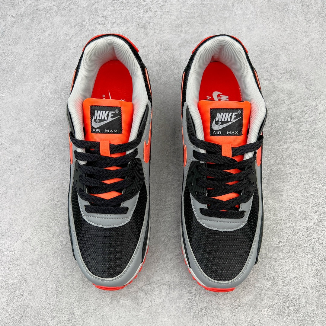 图片[2]-＃MX版 NK Air MAX 90 气垫复古减震跑步鞋 CZ4222-001 经典重温 独家陆续补货 外单专供大厂出品 品质稳定 一百余色 终端操作 Air Max 90于1990年推出 来自Air Max系列 在Air Max 1的基础上改进而得 增加了气垫面积 外型上也更为流线 最特別的就是加入了菱纹塑胶嵌板 为Air Max 90增添了许多潮流气息 皮革鞋面 造就出色耐穿性和支撑力 Max Air缓震配置搭配泡棉中底 令Air Max 90轻盈而舒适 华夫格橡胶外底 铸就Air Max 90非凡的抓地力 而Air Max 90不仅是一双跑鞋 它成功跨越了时间的演进 成为了球鞋文化与潮流圈中最熟为人知的鞋款之一 尺码：36 36.5 37.5 38 38.5 39 40 40.5 41 42 42.5 43 44 44.5 45-选品中心