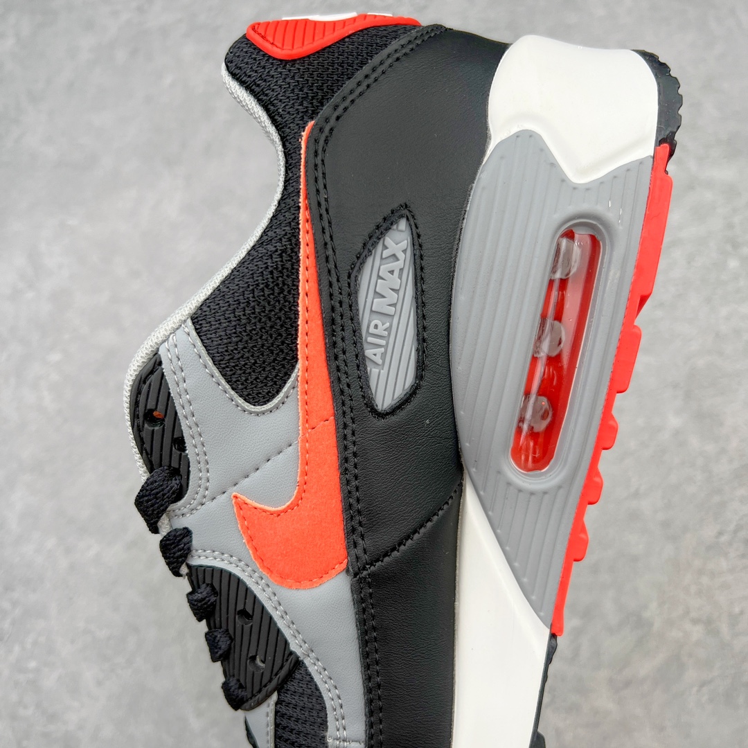 图片[7]-＃MX版 NK Air MAX 90 气垫复古减震跑步鞋 CZ4222-001 经典重温 独家陆续补货 外单专供大厂出品 品质稳定 一百余色 终端操作 Air Max 90于1990年推出 来自Air Max系列 在Air Max 1的基础上改进而得 增加了气垫面积 外型上也更为流线 最特別的就是加入了菱纹塑胶嵌板 为Air Max 90增添了许多潮流气息 皮革鞋面 造就出色耐穿性和支撑力 Max Air缓震配置搭配泡棉中底 令Air Max 90轻盈而舒适 华夫格橡胶外底 铸就Air Max 90非凡的抓地力 而Air Max 90不仅是一双跑鞋 它成功跨越了时间的演进 成为了球鞋文化与潮流圈中最熟为人知的鞋款之一 尺码：36 36.5 37.5 38 38.5 39 40 40.5 41 42 42.5 43 44 44.5 45-选品中心