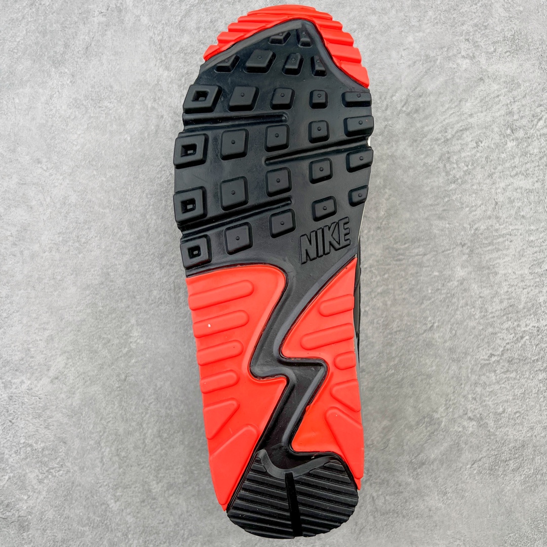 图片[9]-＃MX版 NK Air MAX 90 气垫复古减震跑步鞋 CZ4222-001 经典重温 独家陆续补货 外单专供大厂出品 品质稳定 一百余色 终端操作 Air Max 90于1990年推出 来自Air Max系列 在Air Max 1的基础上改进而得 增加了气垫面积 外型上也更为流线 最特別的就是加入了菱纹塑胶嵌板 为Air Max 90增添了许多潮流气息 皮革鞋面 造就出色耐穿性和支撑力 Max Air缓震配置搭配泡棉中底 令Air Max 90轻盈而舒适 华夫格橡胶外底 铸就Air Max 90非凡的抓地力 而Air Max 90不仅是一双跑鞋 它成功跨越了时间的演进 成为了球鞋文化与潮流圈中最熟为人知的鞋款之一 尺码：36 36.5 37.5 38 38.5 39 40 40.5 41 42 42.5 43 44 44.5 45-选品中心