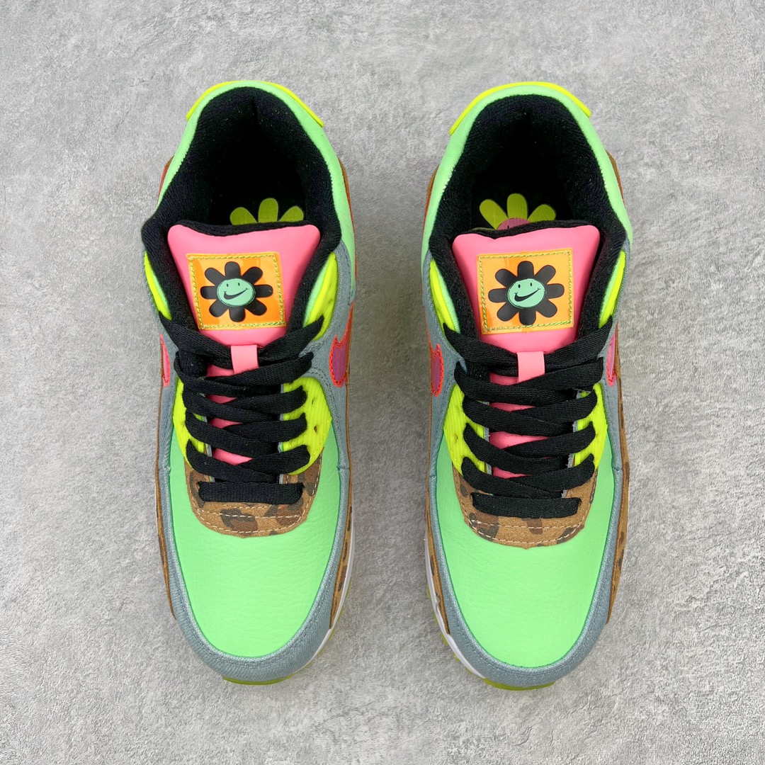 图片[2]-＃MX版 NK Air MAX 90 气垫复古减震跑步鞋 DV7413-003 经典重温 独家陆续补货 外单专供大厂出品 品质稳定 一百余色 终端操作 Air Max 90于1990年推出 来自Air Max系列 在Air Max 1的基础上改进而得 增加了气垫面积 外型上也更为流线 最特別的就是加入了菱纹塑胶嵌板 为Air Max 90增添了许多潮流气息 皮革鞋面 造就出色耐穿性和支撑力 Max Air缓震配置搭配泡棉中底 令Air Max 90轻盈而舒适 华夫格橡胶外底 铸就Air Max 90非凡的抓地力 而Air Max 90不仅是一双跑鞋 它成功跨越了时间的演进 成为了球鞋文化与潮流圈中最熟为人知的鞋款之一 尺码：36 36.5 37.5 38 38.5 39 40 40.5 41 42 42.5 43 44 44.5 45-选品中心