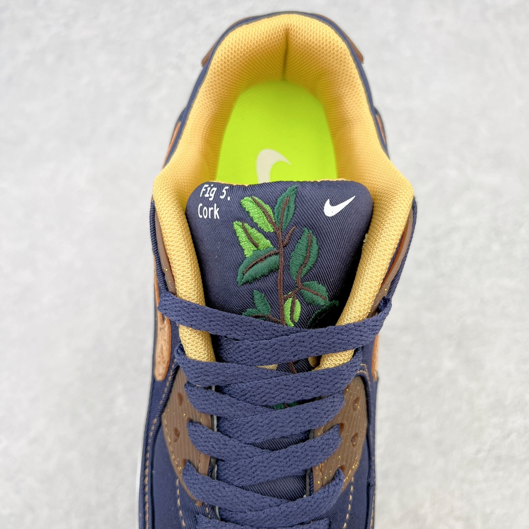 图片[5]-＃MX版 NK Air MAX 90 气垫复古减震跑步鞋 DD0385-400 经典重温 独家陆续补货 外单专供大厂出品 品质稳定 一百余色 终端操作 Air Max 90于1990年推出 来自Air Max系列 在Air Max 1的基础上改进而得 增加了气垫面积 外型上也更为流线 最特別的就是加入了菱纹塑胶嵌板 为Air Max 90增添了许多潮流气息 皮革鞋面 造就出色耐穿性和支撑力 Max Air缓震配置搭配泡棉中底 令Air Max 90轻盈而舒适 华夫格橡胶外底 铸就Air Max 90非凡的抓地力 而Air Max 90不仅是一双跑鞋 它成功跨越了时间的演进 成为了球鞋文化与潮流圈中最熟为人知的鞋款之一 尺码：36 36.5 37.5 38 38.5 39 40 40.5 41 42 42.5 43 44 44.5 45-选品中心