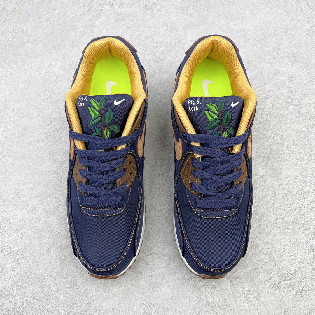 图片[2]-＃MX版 NK Air MAX 90 气垫复古减震跑步鞋 DD0385-400 经典重温 独家陆续补货 外单专供大厂出品 品质稳定 一百余色 终端操作 Air Max 90于1990年推出 来自Air Max系列 在Air Max 1的基础上改进而得 增加了气垫面积 外型上也更为流线 最特別的就是加入了菱纹塑胶嵌板 为Air Max 90增添了许多潮流气息 皮革鞋面 造就出色耐穿性和支撑力 Max Air缓震配置搭配泡棉中底 令Air Max 90轻盈而舒适 华夫格橡胶外底 铸就Air Max 90非凡的抓地力 而Air Max 90不仅是一双跑鞋 它成功跨越了时间的演进 成为了球鞋文化与潮流圈中最熟为人知的鞋款之一 尺码：36 36.5 37.5 38 38.5 39 40 40.5 41 42 42.5 43 44 44.5 45-选品中心