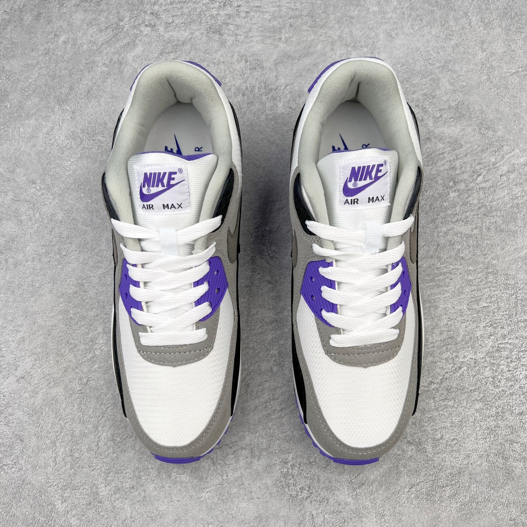 图片[2]-＃MX版 NK Air MAX 90 气垫复古减震跑步鞋 CD0490-103 经典重温 独家陆续补货 外单专供大厂出品 品质稳定 一百余色 终端操作 Air Max 90于1990年推出 来自Air Max系列 在Air Max 1的基础上改进而得 增加了气垫面积 外型上也更为流线 最特別的就是加入了菱纹塑胶嵌板 为Air Max 90增添了许多潮流气息 皮革鞋面 造就出色耐穿性和支撑力 Max Air缓震配置搭配泡棉中底 令Air Max 90轻盈而舒适 华夫格橡胶外底 铸就Air Max 90非凡的抓地力 而Air Max 90不仅是一双跑鞋 它成功跨越了时间的演进 成为了球鞋文化与潮流圈中最熟为人知的鞋款之一 尺码：36 36.5 37.5 38 38.5 39 40 40.5 41 42 42.5 43 44 44.5 45-选品中心