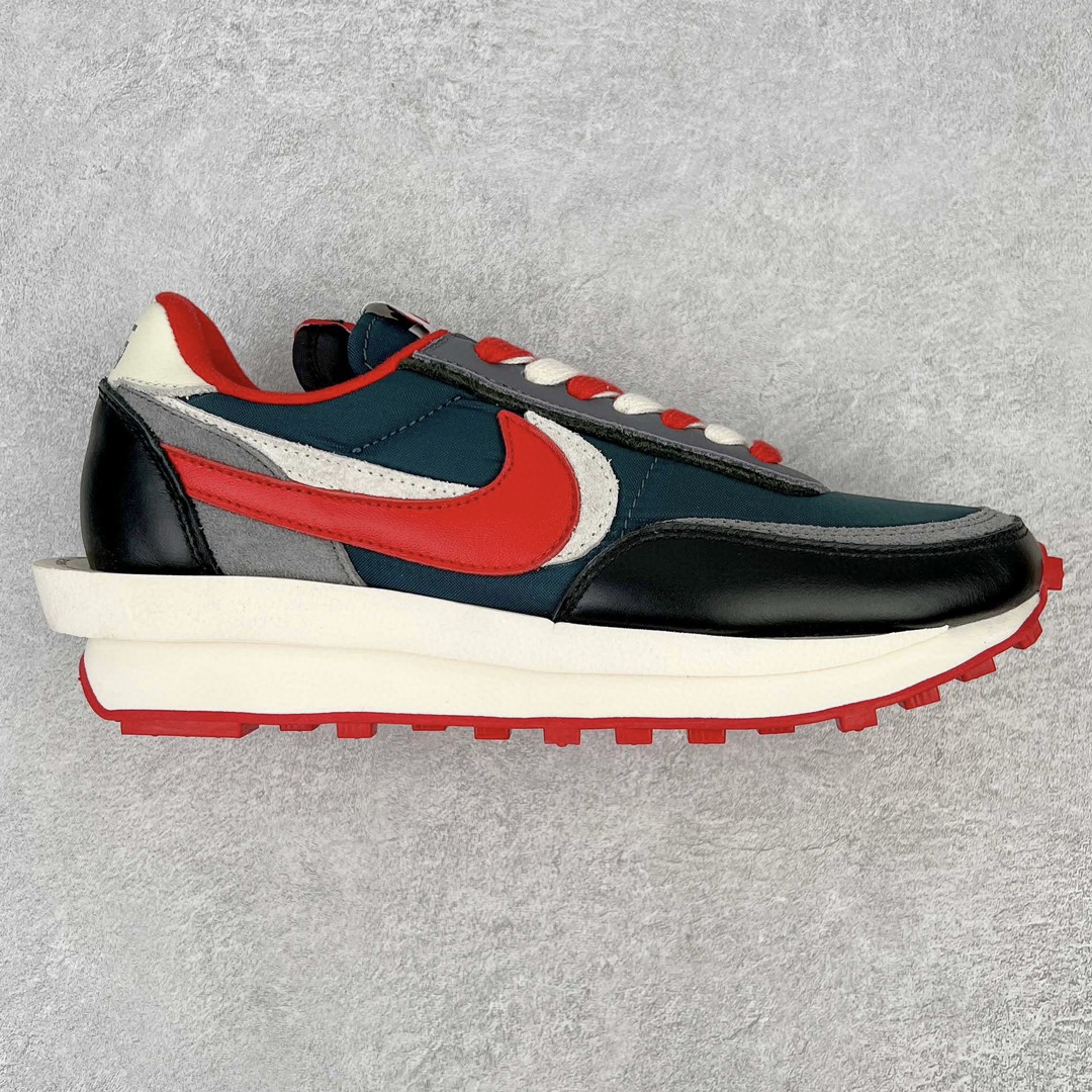 ＃华夫‼️ Undercover x Sacai x NK LDV Waffl Daybreak 联名走秀款解构双底双勾双鞋舌华夫复古慢跑鞋 三方联名 黑蓝红 货号：DJ4877-600 原厂韩国进口网纱材 市面唯一无…