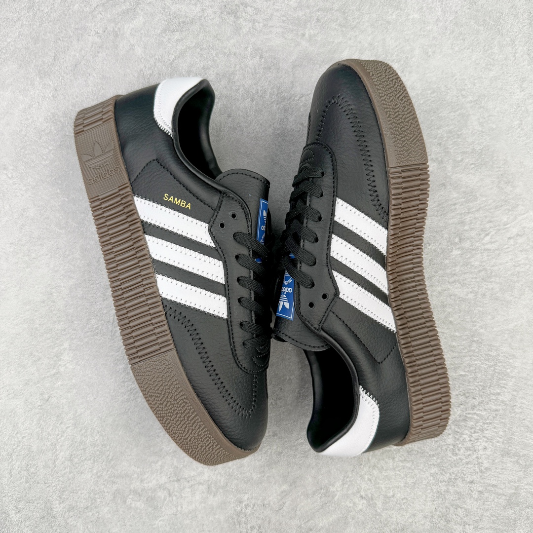 图片[3]-＃绿X特供 AD Originals Samba Rose W 三叶草桑巴系列松糕百搭经典板鞋 黑白咖啡底 B28156 Originals Samba 诞生于上世纪 50 年代 最早从传奇的室内足球鞋逐渐发展为备受街头喜爱的风格鞋款 如今 68 年过去了 也为经典的 Samba 带来了革新 此番发布两款女生专属的 Samba Rose 球鞋 以柔软的皮革取代了 OG 版 Samba 的传统鞋面材料 最大的不同点则在于加厚了的鞋底 让整体更有女生风格 尺码：35.5 36 36.5 37 38 38.5 39 40-选品中心