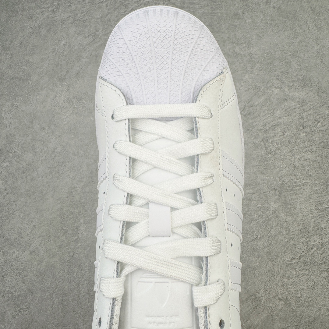 图片[4]-＃XP纯原套现福利 AD Originals Superstar 经典贝壳头休闲板鞋 全白 EG4960 知名大厂出品 工厂配套商长期套现 正常出厂触碰不到的单价 百分百全新货品 零氧化发霉 给足利润空间操作 独家控货 平台正单 全鞋百分百原材料 全鞋电脑针车 Logo针车间距针数原版一致 皮料切割冲裁零瑕疵 原鞋一致含胶量大底 原盒中文内外标 大几率过验 不对比市面只对比原鞋 只服务最高端市场 尺码：35.5 36 36.5 37 38 38.5 39 40 40.5 41 42 42.5 43 44 44.5 45-选品中心