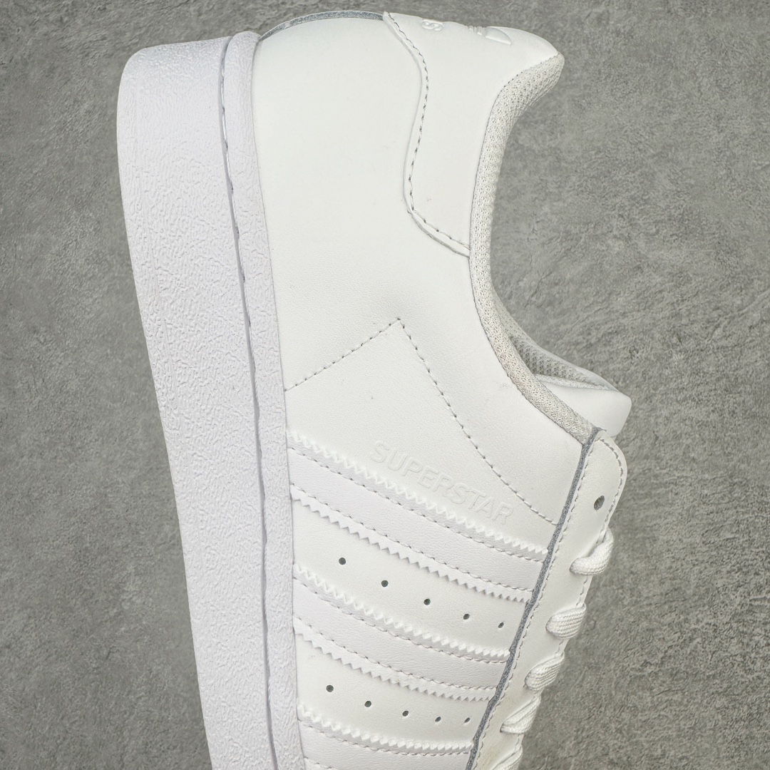 图片[6]-＃XP纯原套现福利 AD Originals Superstar 经典贝壳头休闲板鞋 全白 EG4960 知名大厂出品 工厂配套商长期套现 正常出厂触碰不到的单价 百分百全新货品 零氧化发霉 给足利润空间操作 独家控货 平台正单 全鞋百分百原材料 全鞋电脑针车 Logo针车间距针数原版一致 皮料切割冲裁零瑕疵 原鞋一致含胶量大底 原盒中文内外标 大几率过验 不对比市面只对比原鞋 只服务最高端市场 尺码：35.5 36 36.5 37 38 38.5 39 40 40.5 41 42 42.5 43 44 44.5 45-选品中心
