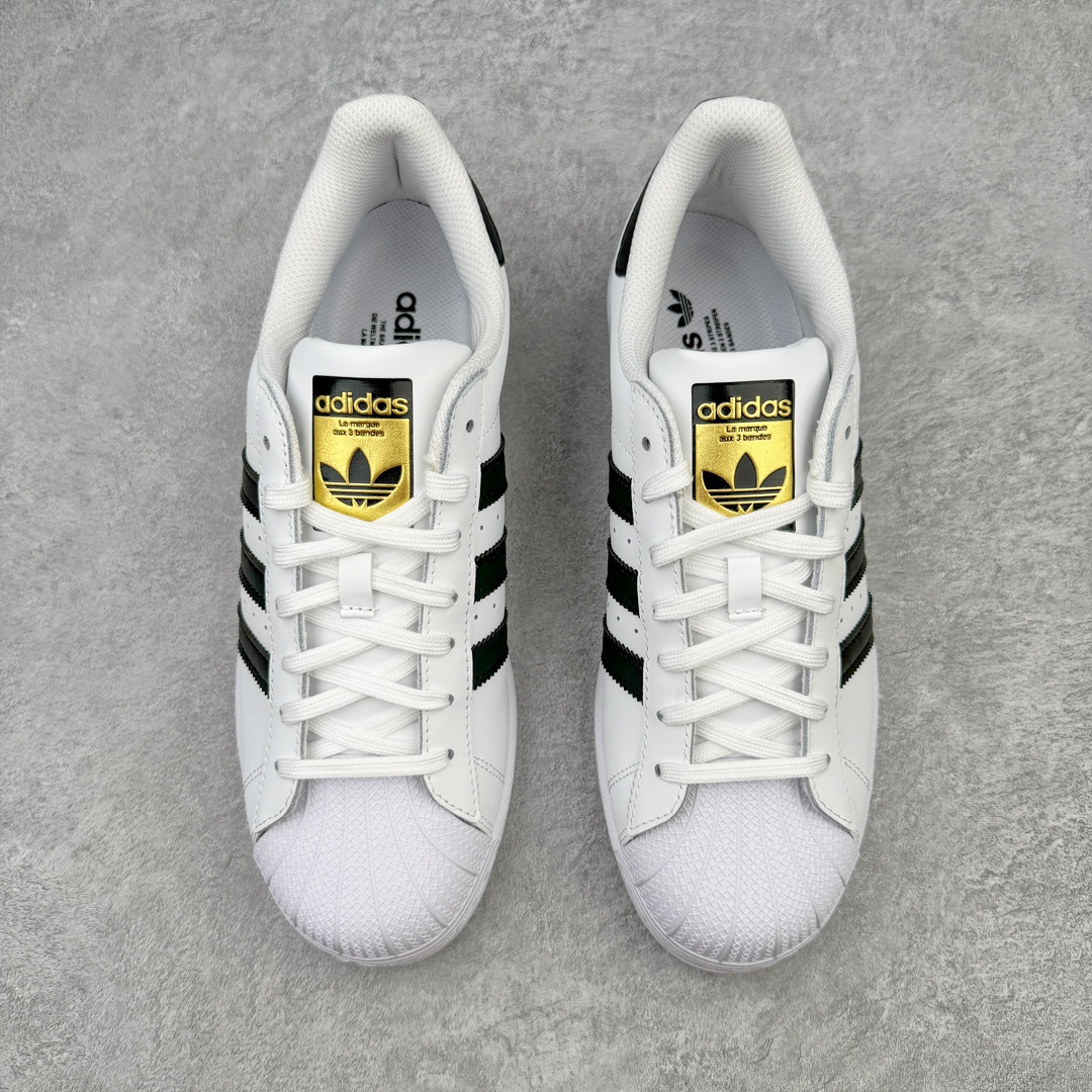 图片[2]-＃XP纯原套现福利 AD Originals Superstar 经典贝壳头休闲板鞋 白黑 EG4958 知名大厂出品 工厂配套商长期套现 正常出厂触碰不到的单价 百分百全新货品 零氧化发霉 给足利润空间操作 独家控货 平台正单 全鞋百分百原材料 全鞋电脑针车 Logo针车间距针数原版一致 皮料切割冲裁零瑕疵 原鞋一致含胶量大底 原盒中文内外标 大几率过验 不对比市面只对比原鞋 只服务最高端市场 尺码：35.5 36 36.5 37 38 38.5 39 40 40.5 41 42 42.5 43 44 44.5 45-选品中心