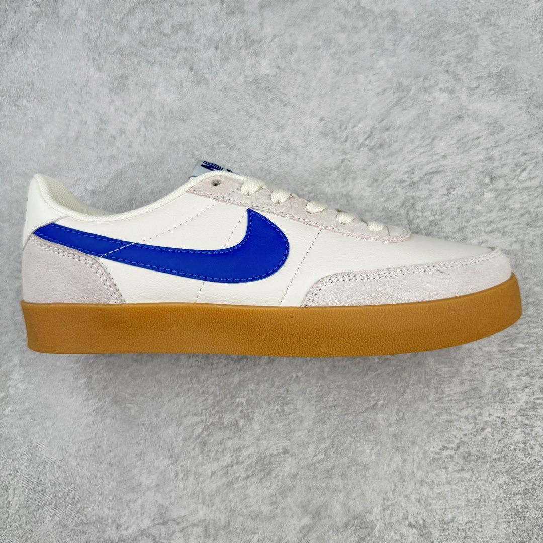 ＃平台订单 J.Crew x NK Killshot II Leather 联名复古板鞋 采用米白色皮革制作鞋身 Swoosh 点缀其中 最后搭载棕色生胶大底 流露出满满的复古气气息 尺码：36 36.5 37.5 38 38.5 39 40 40.5 41 42 42.5 43 44-选品中心