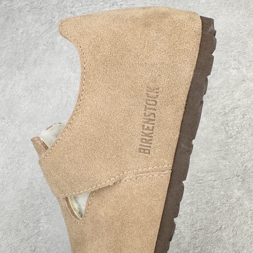 图片[7]-＃DG纯原福利 Birkenstock London 系列勃肯皮革绒面双扣时尚休闲平底鞋加绒版 牛皮绒面革质地柔软 搭配可调节鞋扣提升穿着舒适度 人体工学设计分散脚部压力 保护脚踝 软木乳胶鞋床具有一定的收缩性 长时间穿着后能贴合脚型 EVA鞋底回弹性和抗张性力高 具有良好的防震、缓冲性 四季皆宜 柔软的鞋床采用额外的泡沫缓冲层 提供额外的舒适感和全天支撑 全网独家首发 源于德国的严谨工艺 牛巴戎面 中层松木 EVA 三层组合大底 优质牛皮面料五金扣 出口订单 尺码：35 39 40-选品中心