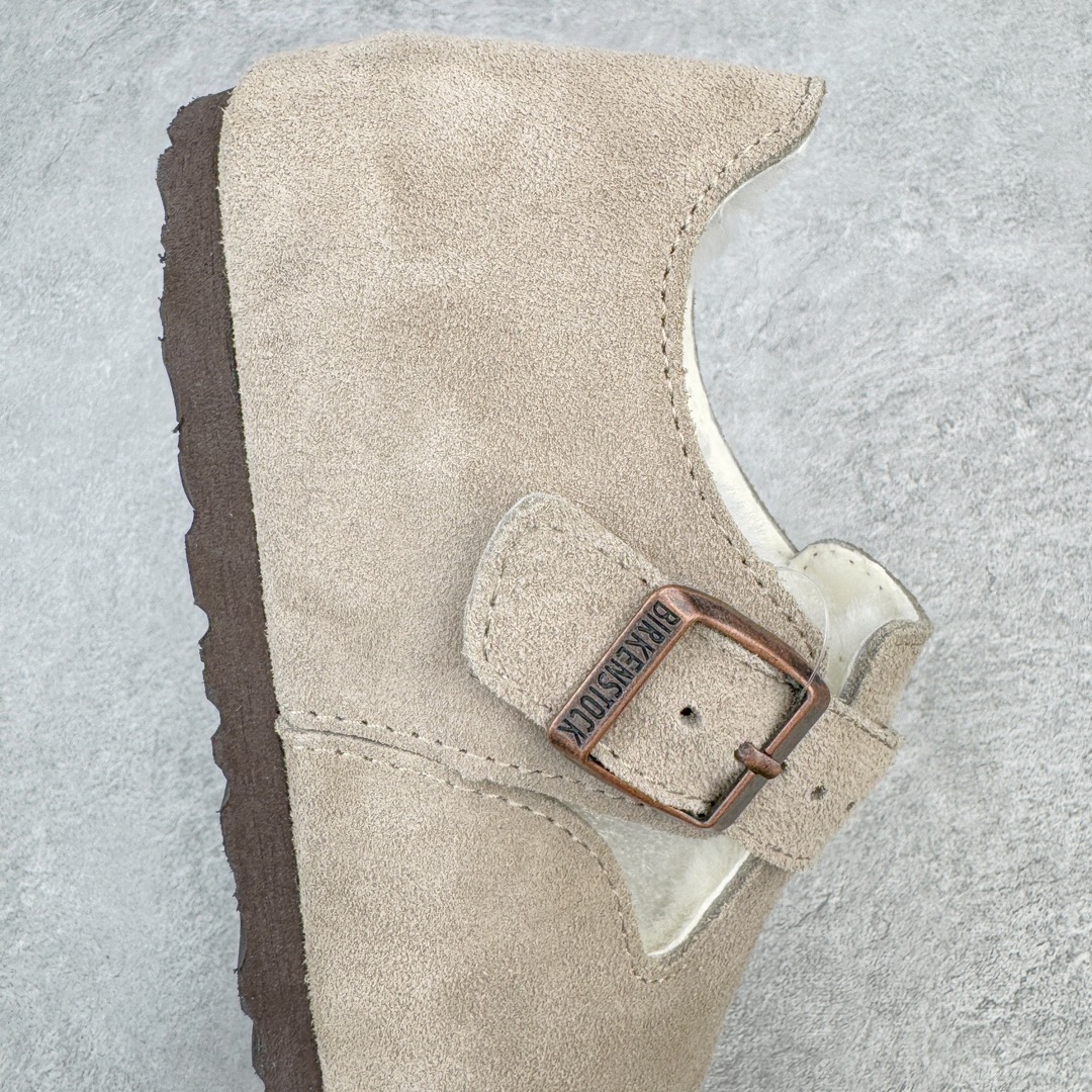 图片[6]-＃DG纯原福利 Birkenstock London 系列勃肯皮革绒面双扣时尚休闲平底鞋加绒版 牛皮绒面革质地柔软 搭配可调节鞋扣提升穿着舒适度 人体工学设计分散脚部压力 保护脚踝 软木乳胶鞋床具有一定的收缩性 长时间穿着后能贴合脚型 EVA鞋底回弹性和抗张性力高 具有良好的防震、缓冲性 四季皆宜 柔软的鞋床采用额外的泡沫缓冲层 提供额外的舒适感和全天支撑 全网独家首发 源于德国的严谨工艺 牛巴戎面 中层松木 EVA 三层组合大底 优质牛皮面料五金扣 出口订单 尺码：35 36 37 39 40-选品中心