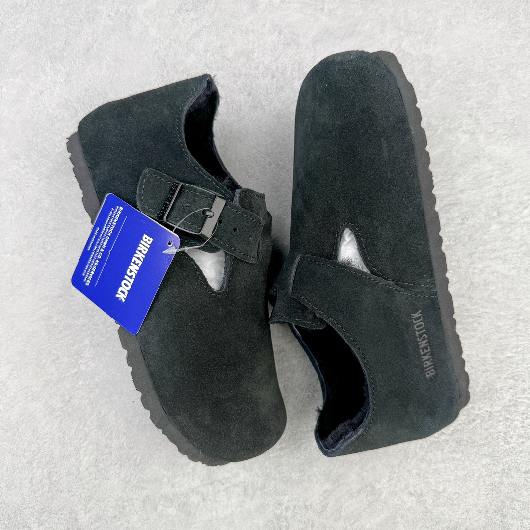 图片[3]-＃DG纯原福利 Birkenstock London 系列勃肯皮革绒面双扣时尚休闲平底鞋加绒版 牛皮绒面革质地柔软 搭配可调节鞋扣提升穿着舒适度 人体工学设计分散脚部压力 保护脚踝 软木乳胶鞋床具有一定的收缩性 长时间穿着后能贴合脚型 EVA鞋底回弹性和抗张性力高 具有良好的防震、缓冲性 四季皆宜 柔软的鞋床采用额外的泡沫缓冲层 提供额外的舒适感和全天支撑 全网独家首发 源于德国的严谨工艺 牛巴戎面 中层松木 EVA 三层组合大底 优质牛皮面料五金扣 出口订单 尺码：35-选品中心