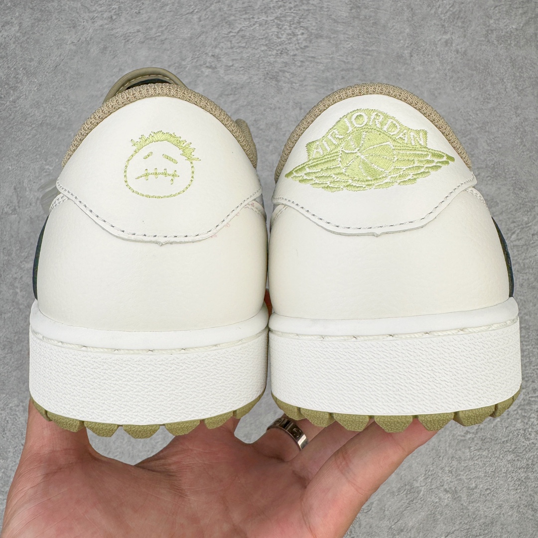 图片[8]-＃DF纯原特价 Travis Scott x Air Jordan AJ1 Low Golf \\\”Olive\\\” TS联名倒钩高尔夫低帮6.0 FZ3124-200 原盒原配 原厂拉帮工艺 针距密度一致 全新升级网板中底 原楦原纸板开发 后跟弧度收口自然不对折 极致一眼正品既视感 原厂皮料 进口玻璃冲刀皮料裁剪零毛边 承诺百分百一致原鞋 全鞋电脑针车工艺 鞋面清洁度最高QC检验标准 控制溢胶 飞翼3D高频深度立体 鞋盒、防尘纸 均采购来自原厂 尺码：36 36.5 37.5 38 38.5 39 40 40.5 41 42 42.5 43 44 44.5 45 46 47.5-选品中心