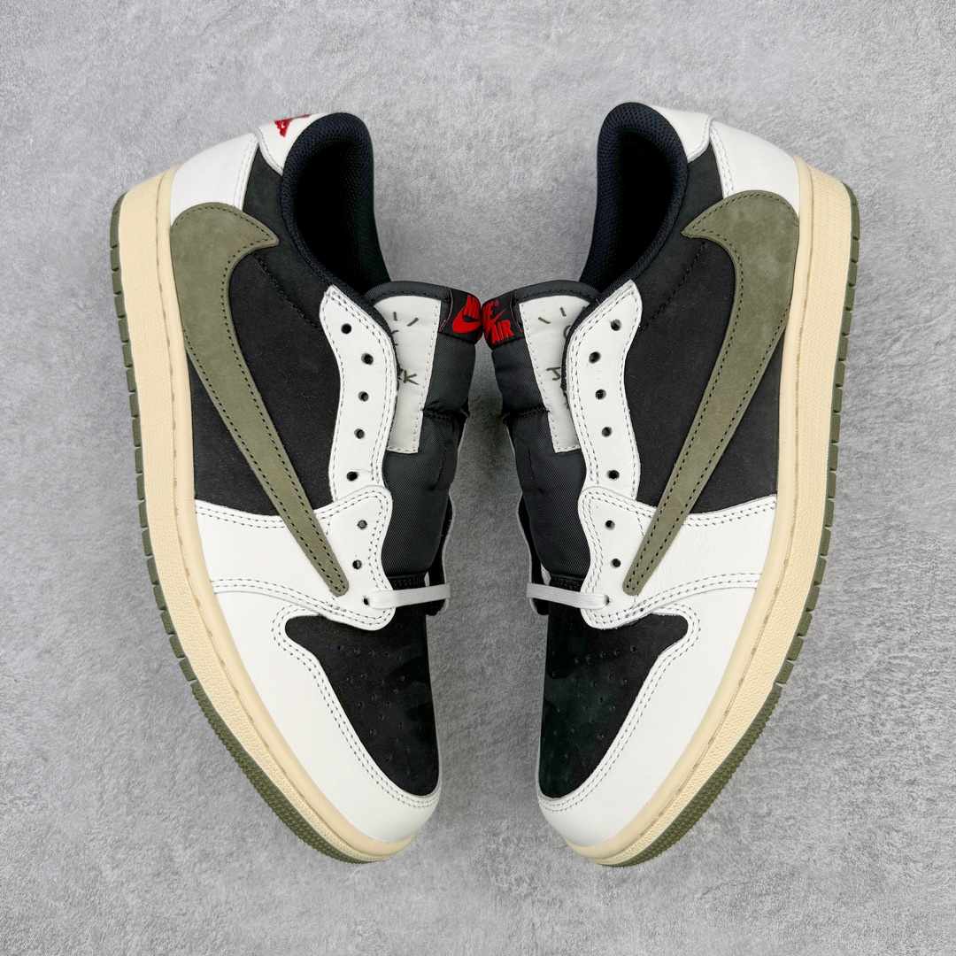 图片[3]-＃DF纯原特价 Travis Scott x Air Jordan AJ1 Low OG SP TS联名白黑绿倒钩低帮 DZ4137-106 原盒原配 原厂拉帮工艺 针距密度一致 原楦原纸板开发 后跟弧度收口自然不对折 极致一眼正品既视感 原厂皮料 进口玻璃冲刀皮料裁剪零毛边 承诺百分百一致原鞋 全鞋电脑针车工艺 鞋面清洁度最高QC检验标准 控制溢胶 原厂电绣工艺 鞋标鞋盒、防尘纸 均采购来自原厂 尺码：36 36.5 37.5 38 38.5 39 40 40.5 41 42 42.5 43 44 44.5 45 46 47.5-选品中心