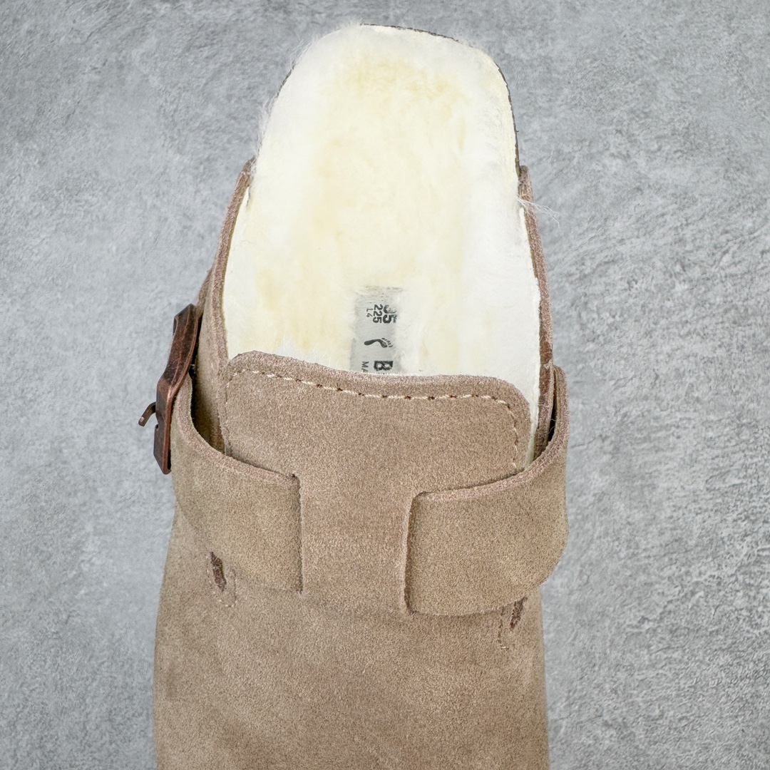 图片[5]-＃DG纯原福利 Birkenstock Boston VL 勃肯软木底包头拖鞋加绒版 天鹅绒般的绒面革赋子休闲的经典外观 四季皆宜 柔软的鞋床采用额外的泡沫缓冲层 提供额外的舒适感和全天支撑 全网独家首发 源于德国的严谨工艺 牛巴戎面 中层松木 EVA 三层组合大底 优质牛皮面料五金扣 出口订单 尺码：35 36 37 38 39 40-选品中心