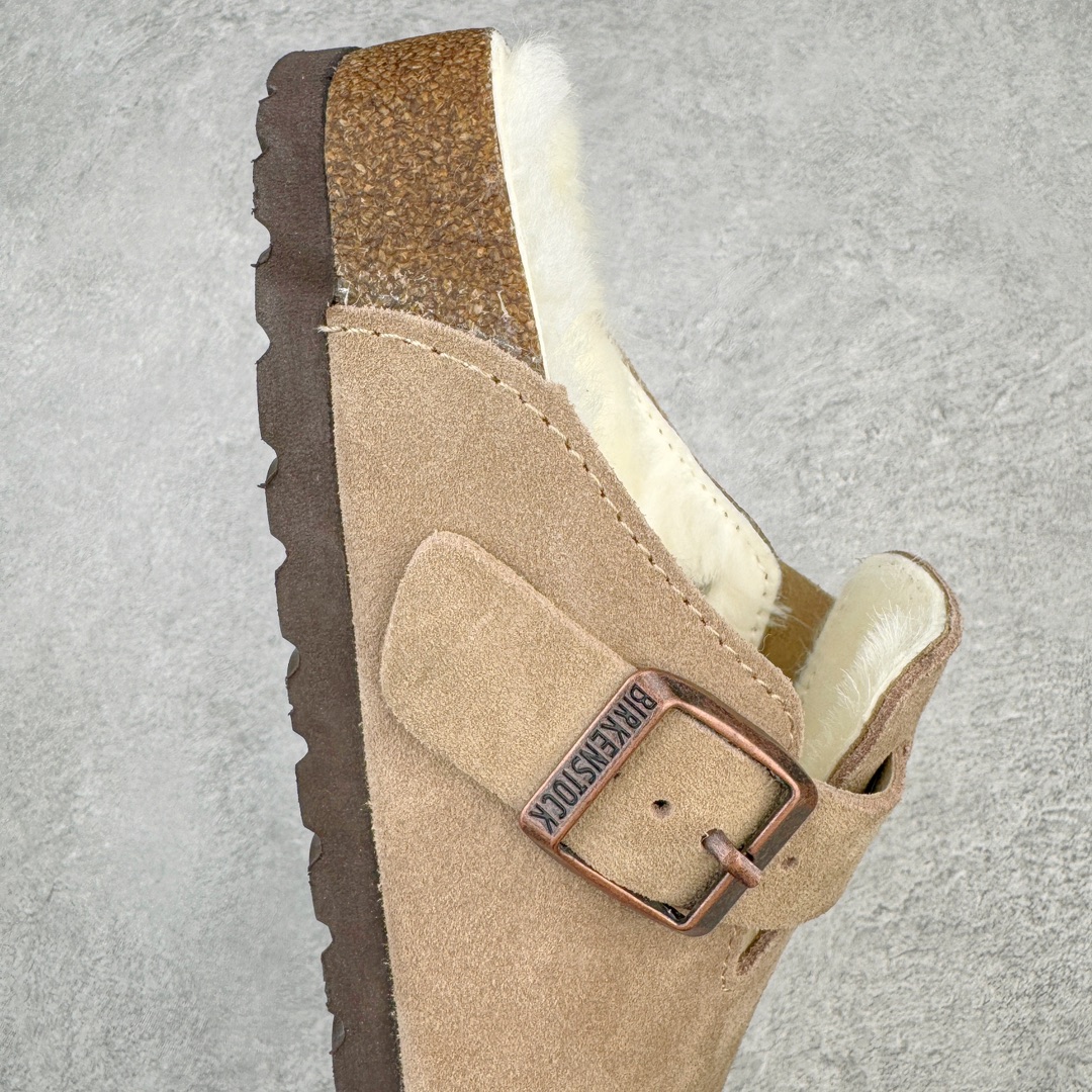 图片[6]-＃DG纯原福利 Birkenstock Boston VL 勃肯软木底包头拖鞋加绒版 天鹅绒般的绒面革赋子休闲的经典外观 四季皆宜 柔软的鞋床采用额外的泡沫缓冲层 提供额外的舒适感和全天支撑 全网独家首发 源于德国的严谨工艺 牛巴戎面 中层松木 EVA 三层组合大底 优质牛皮面料五金扣 出口订单 尺码：35 36 37 38 39 40-选品中心