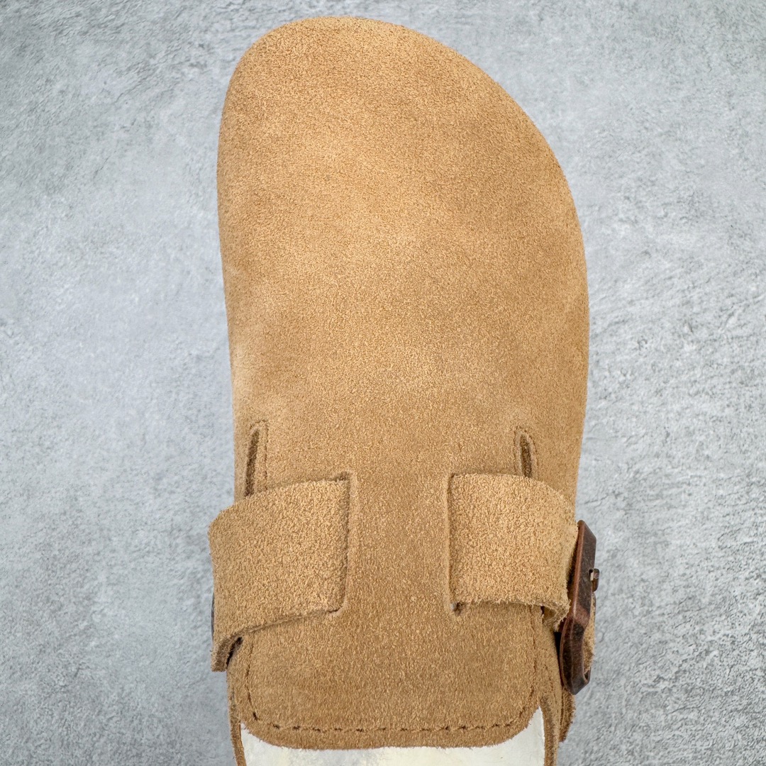 图片[4]-＃DG纯原福利 Birkenstock Boston VL 勃肯软木底包头拖鞋加绒版 天鹅绒般的绒面革赋子休闲的经典外观 四季皆宜 柔软的鞋床采用额外的泡沫缓冲层 提供额外的舒适感和全天支撑 全网独家首发 源于德国的严谨工艺 牛巴戎面 中层松木 EVA 三层组合大底 优质牛皮面料五金扣 出口订单 尺码：35 36 37 38 39 40-选品中心