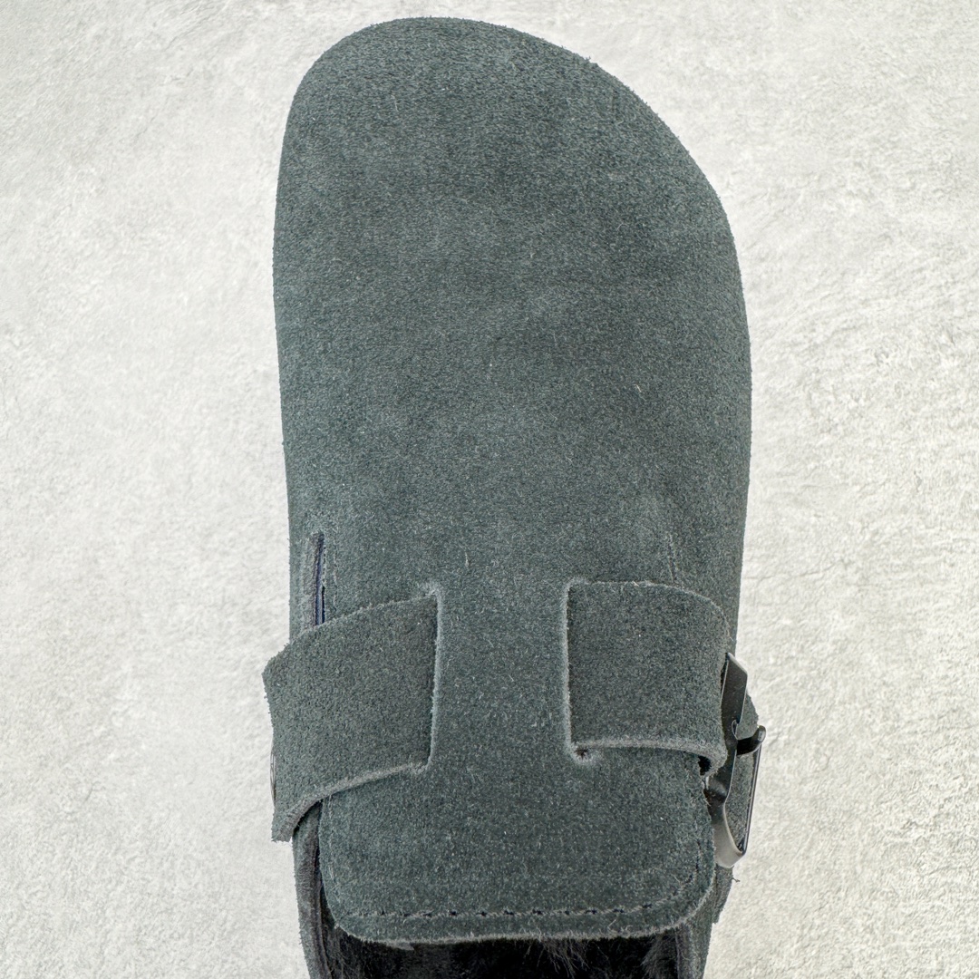 图片[4]-＃DG纯原福利 Birkenstock Boston VL 勃肯软木底包头拖鞋加绒版 天鹅绒般的绒面革赋子休闲的经典外观 四季皆宜 柔软的鞋床采用额外的泡沫缓冲层 提供额外的舒适感和全天支撑 全网独家首发 源于德国的严谨工艺 牛巴戎面 中层松木 EVA 三层组合大底 优质牛皮面料五金扣 出口订单 尺码：35 36 39-选品中心