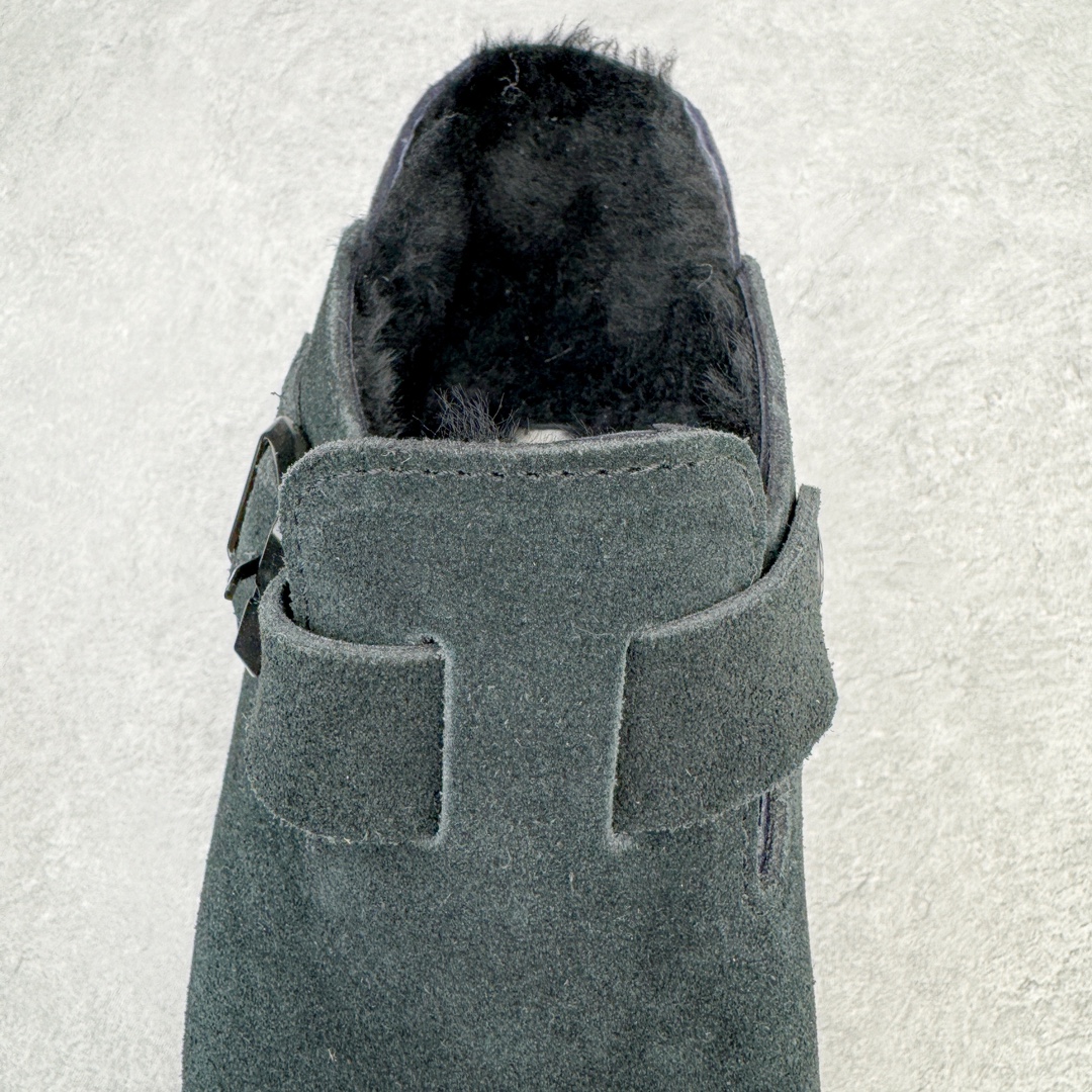 图片[5]-＃DG纯原福利 Birkenstock Boston VL 勃肯软木底包头拖鞋加绒版 天鹅绒般的绒面革赋子休闲的经典外观 四季皆宜 柔软的鞋床采用额外的泡沫缓冲层 提供额外的舒适感和全天支撑 全网独家首发 源于德国的严谨工艺 牛巴戎面 中层松木 EVA 三层组合大底 优质牛皮面料五金扣 出口订单 尺码：35 36 39-选品中心