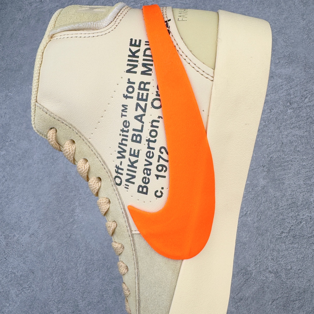 图片[7]-零售💰370 ＃Top纯原 Off-White x NK Blazer Mid OW联名款开拓者高帮休闲板鞋 南瓜色 AA3832-700 全新订单出货 大厂流水线原鞋原纸板开发打造 内置NFC感应芯片 原厂港宝定型 进口网纱正确原厂同工序铝楦硫化工艺 尺码：36 36.5 37.5 38 38.5 39 40 40.5 41 42 42.5 43 44 44.5 45 46 47.5 48 编码：by3936070-运动鞋