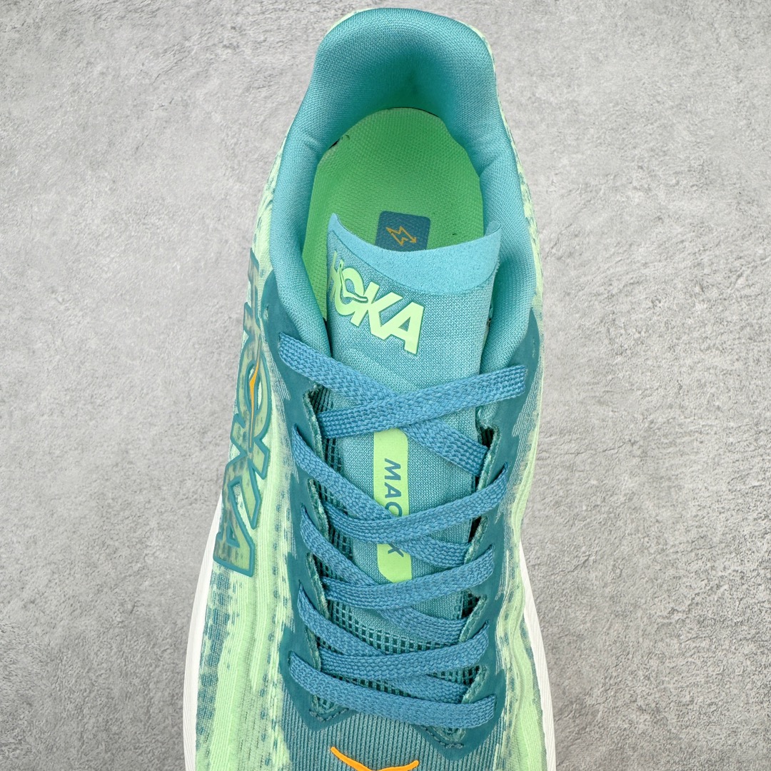 图片[5]-HOKA ONE ONE Mach X 马赫十代舒适百搭透气低帮跑步鞋 HOKA ONE ONE 是来自美国的跑步鞋知名品牌 创立于2009年 始终致力于为所有跑者提供更新、更好的跑步装备 相比常规跑鞋 HOKA ONE ONE特别研发使用性能独特的几何形跑鞋中底 此种鞋底更厚、更高、回弹性也更好 除了卓越的缓冲性能 它还能为各种阶段的跑者带来更具动感、更加稳定的跑步体验 HOKA ONE ONE从设计之初就清楚意识到 要保证跑者步幅的均匀一致 双脚自然而然的运动至关重要 尺码：36 36.5 37.5 38 38.5 39 40 40.5 41 42 42.5 43 44 44.5 45-选品中心