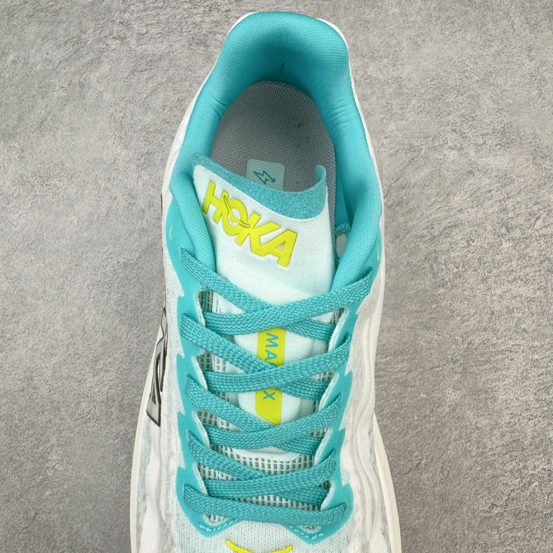 图片[5]-HOKA ONE ONE Mach X 马赫十代舒适百搭透气低帮跑步鞋 HOKA ONE ONE 是来自美国的跑步鞋知名品牌 创立于2009年 始终致力于为所有跑者提供更新、更好的跑步装备 相比常规跑鞋 HOKA ONE ONE特别研发使用性能独特的几何形跑鞋中底 此种鞋底更厚、更高、回弹性也更好 除了卓越的缓冲性能 它还能为各种阶段的跑者带来更具动感、更加稳定的跑步体验 HOKA ONE ONE从设计之初就清楚意识到 要保证跑者步幅的均匀一致 双脚自然而然的运动至关重要 尺码：36 36.5 37.5 38 38.5 39 40 40.5 41 42 42.5 43 44 44.5 45-选品中心