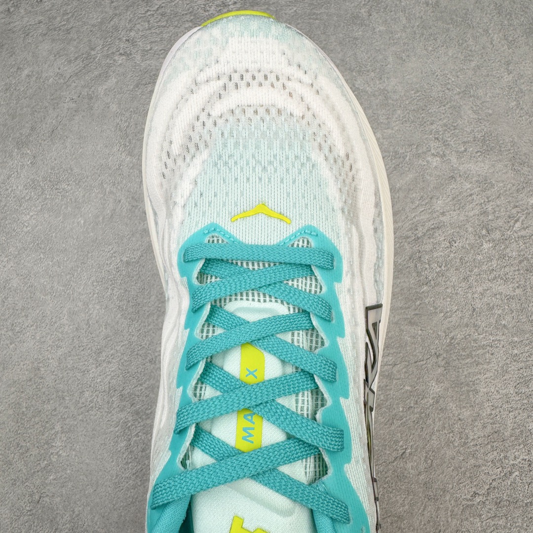 图片[4]-HOKA ONE ONE Mach X 马赫十代舒适百搭透气低帮跑步鞋 HOKA ONE ONE 是来自美国的跑步鞋知名品牌 创立于2009年 始终致力于为所有跑者提供更新、更好的跑步装备 相比常规跑鞋 HOKA ONE ONE特别研发使用性能独特的几何形跑鞋中底 此种鞋底更厚、更高、回弹性也更好 除了卓越的缓冲性能 它还能为各种阶段的跑者带来更具动感、更加稳定的跑步体验 HOKA ONE ONE从设计之初就清楚意识到 要保证跑者步幅的均匀一致 双脚自然而然的运动至关重要 尺码：36 36.5 37.5 38 38.5 39 40 40.5 41 42 42.5 43 44 44.5 45-选品中心