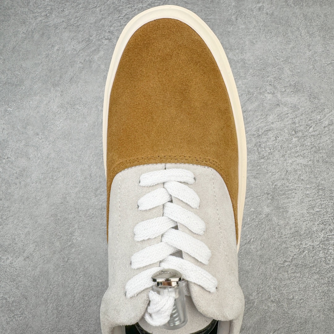 图片[4]-敬畏上帝/Fear of God FOG 101 Low Top Sneaker 低帮板鞋 夜蓝浅灰米白色 欧美范儿必备 洛杉矶街头奢牌 平底低帮增高系带百搭休闲运动板鞋 附赠精致鞋带与配防尘袋配件 采用翻毛皮与牛剖革鞋面材质 外置耐磨橡胶大底 尺码：39 40 41 42 43 44 45-选品中心