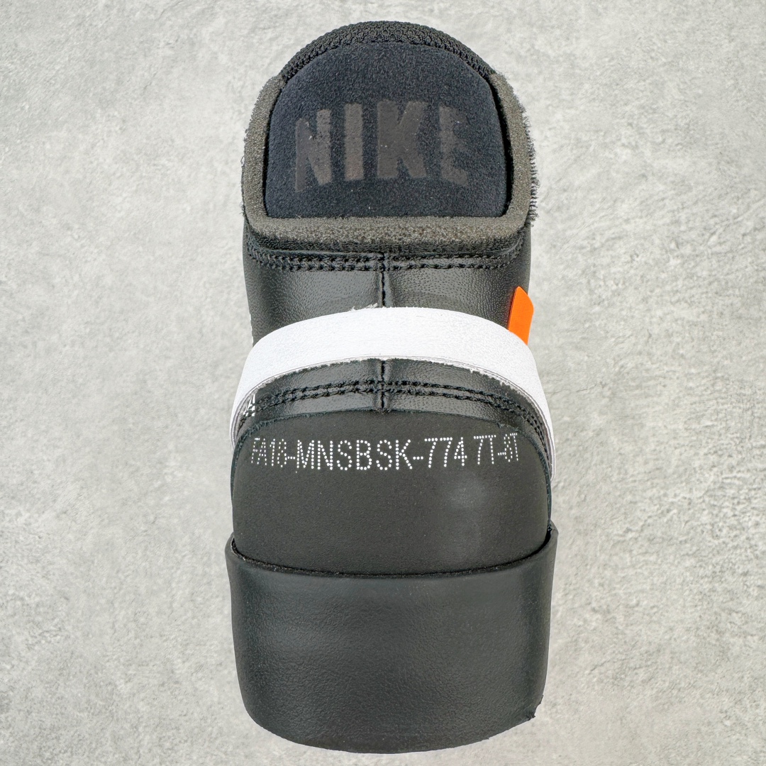 图片[8]-零售💰370 ＃Top纯原 Off-White x NK Blazer Mid OW联名款开拓者高帮休闲板鞋 黑色 AA3832-100 全新订单出货 大厂流水线原鞋原纸板开发打造 内置NFC感应芯片 原厂港宝定型 进口网纱正确原厂同工序铝楦硫化工艺 尺码：36 36.5 37.5 38 38.5 39 40 40.5 41 42 42.5 43 44 44.5 45 46 47.5 48 编码：by3936070-运动鞋