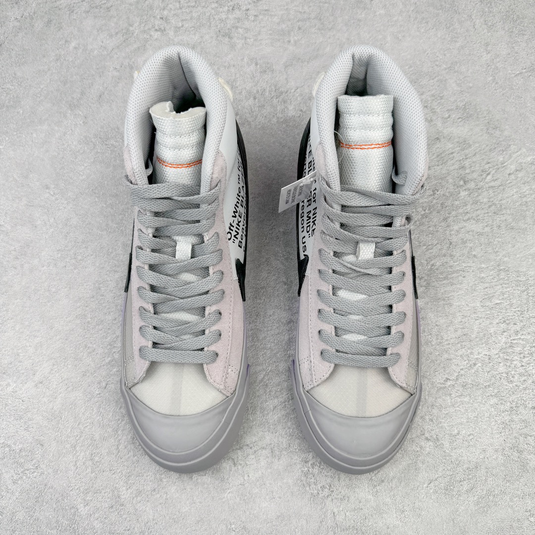 图片[2]-零售💰370 ＃Top纯原 Off-White x NK Blazer Mid OW联名款开拓者高帮休闲板鞋 彩虹 AA3832-002 全新订单出货 大厂流水线原鞋原纸板开发打造 内置NFC感应芯片 原厂港宝定型 进口网纱正确原厂同工序铝楦硫化工艺 尺码：39 40 40.5 41 42 42.5 43 44 44.5 45 46 编码：by3936070-运动鞋