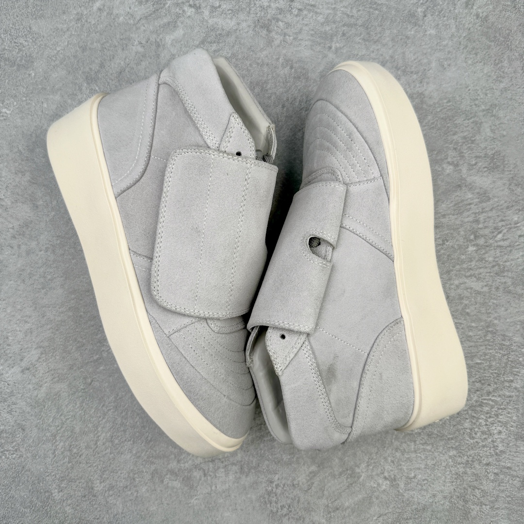 图片[3]-敬畏上帝/Fear of God FOG 101 High Top Sneaker 高帮板鞋 夜蓝浅灰米白色 欧美范儿必备 洛杉矶街头奢牌 平底低帮增高系带百搭休闲运动板鞋 附赠精致鞋带与配防尘袋配件 采用翻毛皮与牛剖革鞋面材质 外置耐磨橡胶大底 尺码：39 40 41 42 43 44 45-选品中心