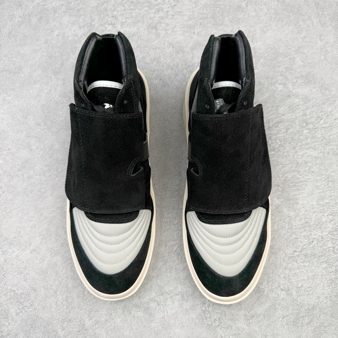 图片[2]-敬畏上帝/Fear of God FOG 101 High Top Sneaker 高帮板鞋 夜蓝浅灰米白色 欧美范儿必备 洛杉矶街头奢牌 平底低帮增高系带百搭休闲运动板鞋 附赠精致鞋带与配防尘袋配件 采用翻毛皮与牛剖革鞋面材质 外置耐磨橡胶大底 尺码：39 40 41 42 43 44 45-选品中心