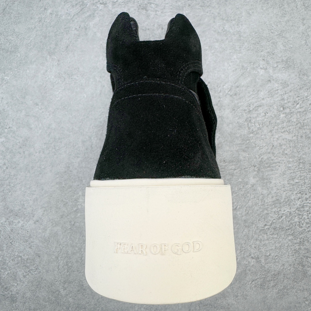 图片[8]-敬畏上帝/Fear of God FOG 101 High Top Sneaker 高帮板鞋 夜蓝浅灰米白色 欧美范儿必备 洛杉矶街头奢牌 平底低帮增高系带百搭休闲运动板鞋 附赠精致鞋带与配防尘袋配件 采用翻毛皮与牛剖革鞋面材质 外置耐磨橡胶大底 尺码：39 40 41 42 43 44 45-选品中心