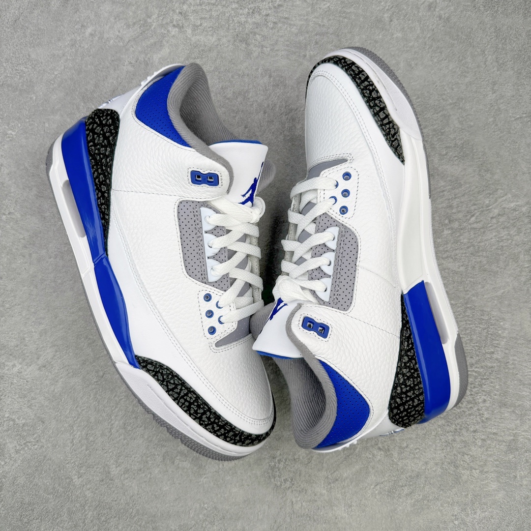 #渠道版 Air Jordan AJ3 Retro 小闪电白蓝 CT8532-145 目前市场最推荐的产