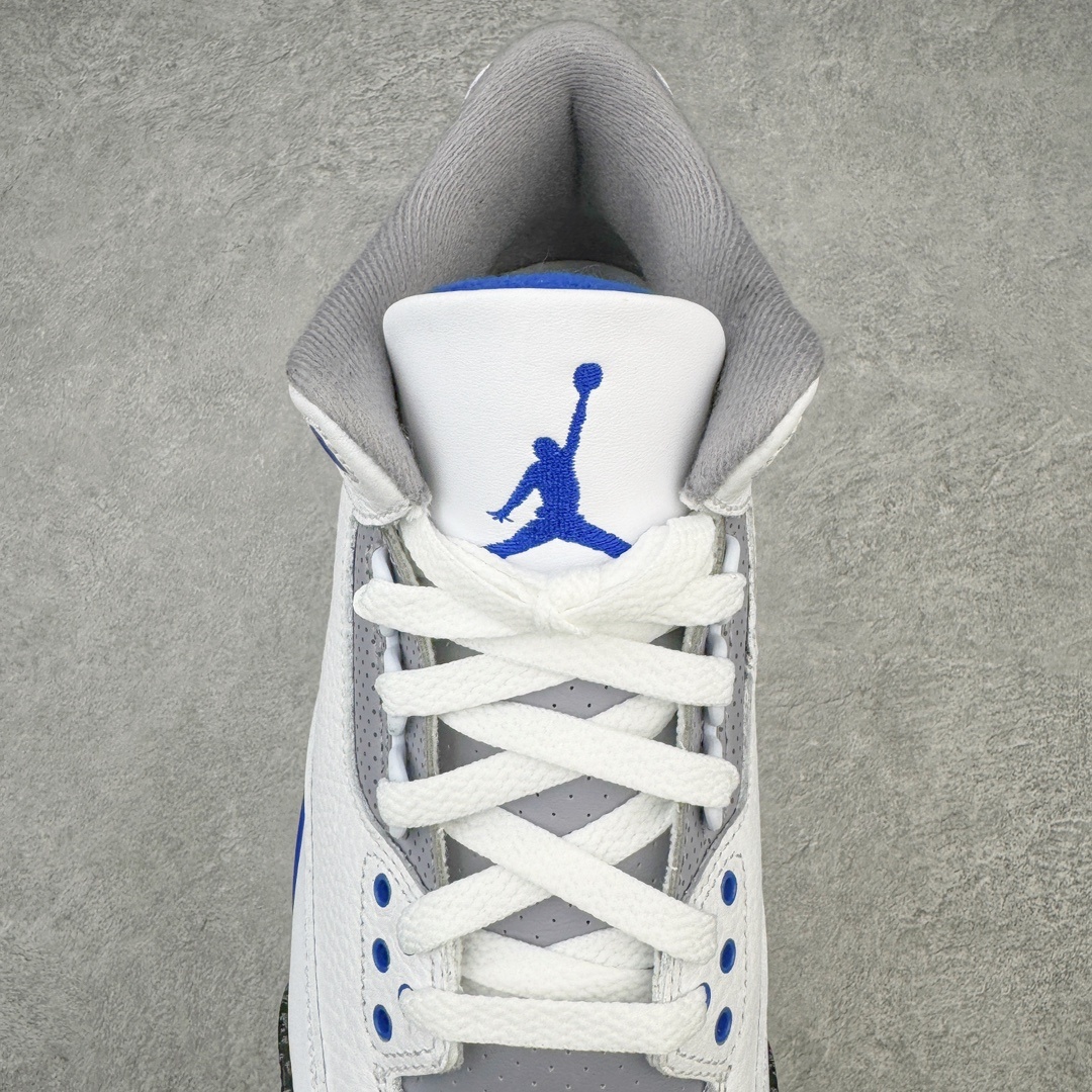 #渠道版 Air Jordan AJ3 Retro 小闪电白蓝 CT8532-145 目前市场最推荐的产