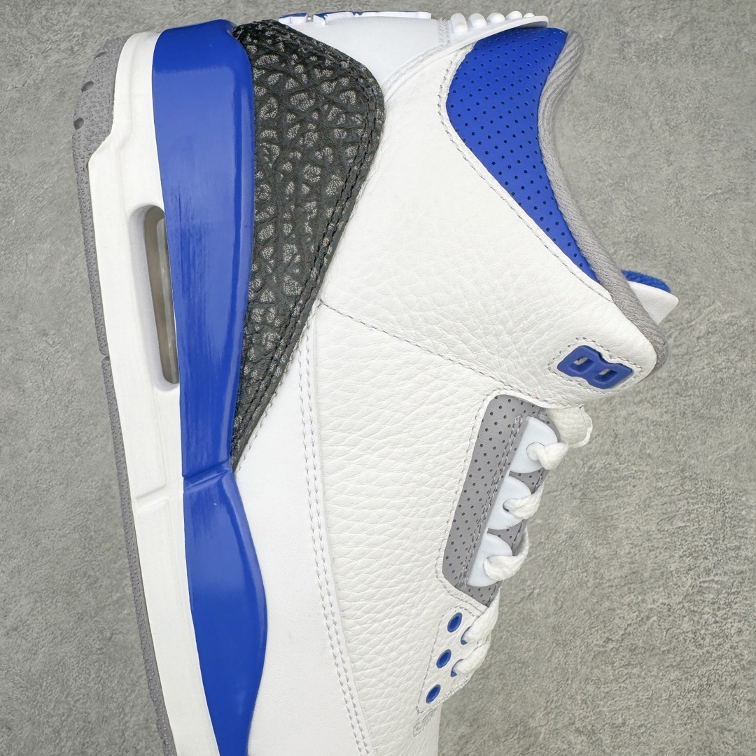 #渠道版 Air Jordan AJ3 Retro 小闪电白蓝 CT8532-145 目前市场最推荐的产
