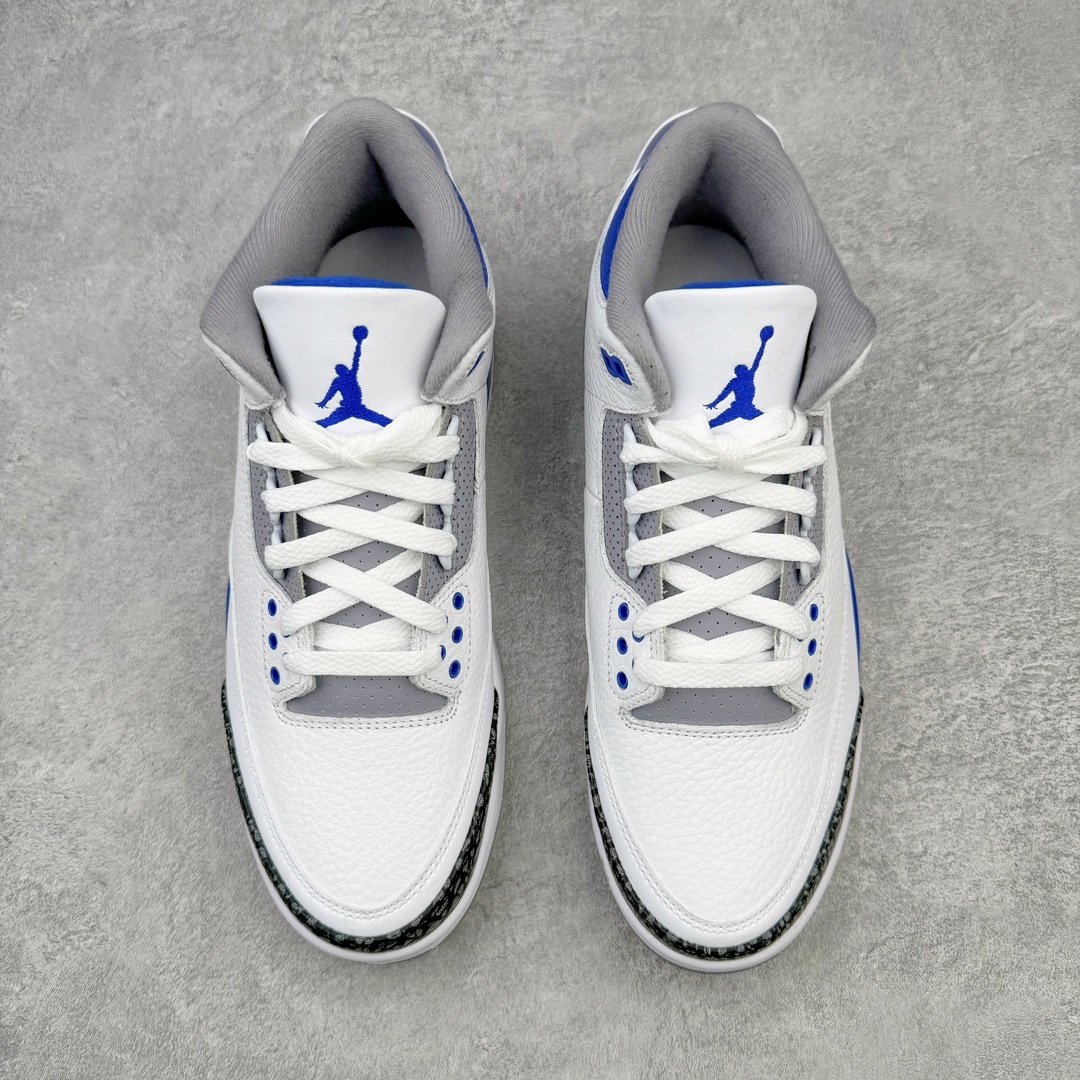#渠道版 Air Jordan AJ3 Retro 小闪电白蓝 CT8532-145 目前市场最推荐的产