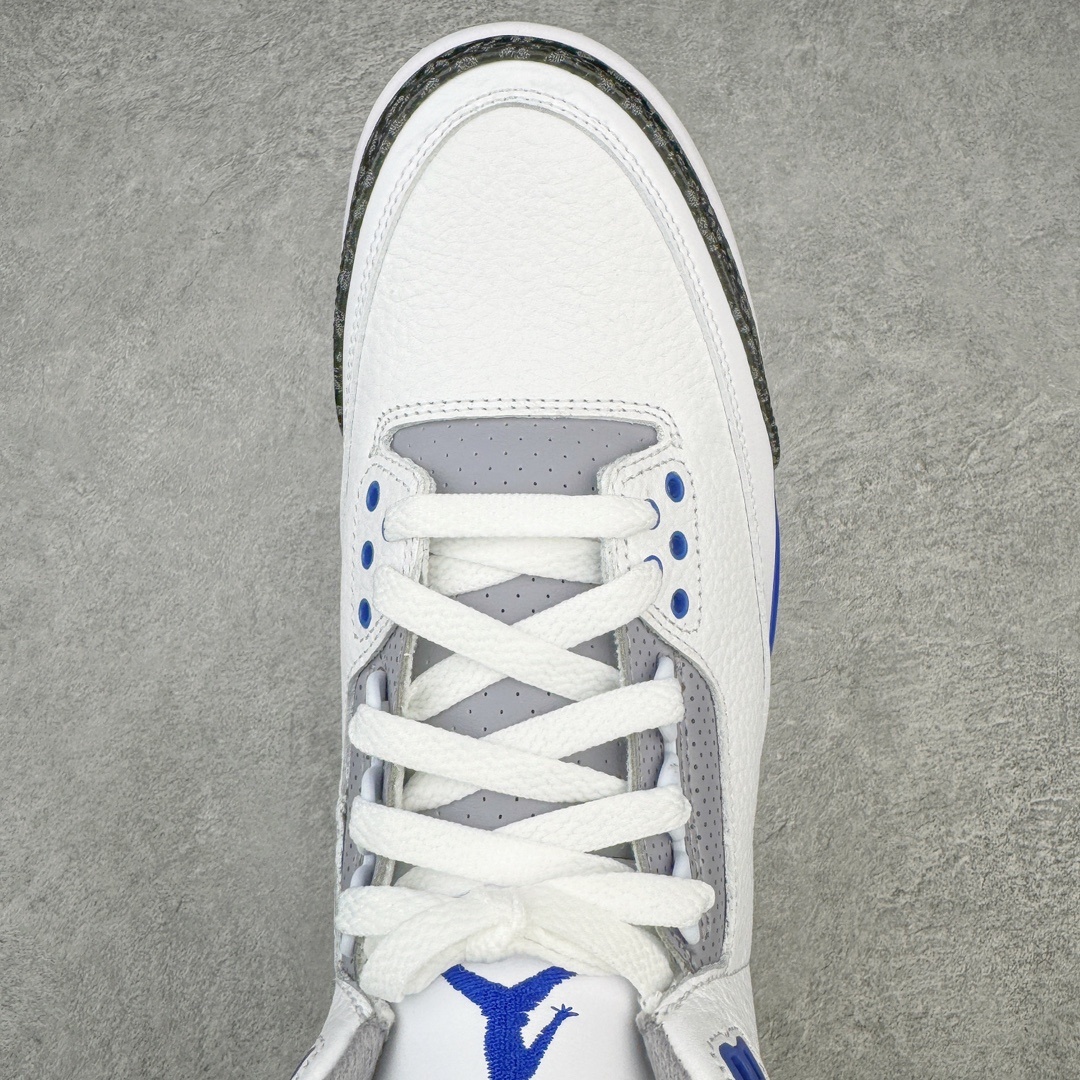 #渠道版 Air Jordan AJ3 Retro 小闪电白蓝 CT8532-145 目前市场最推荐的产