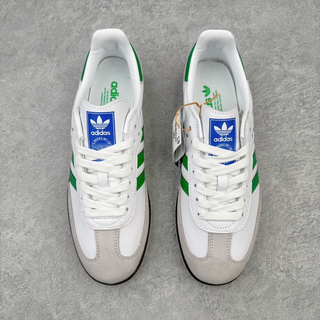 图片[2]-＃S2纯原福利 AD Original Samba OG 复古经典轻便板鞋 IG1024 市场最高版本 正确烫金高频细节 原装纳米超迁+原装头层皮料 独家私模橡胶大底 原盒原配 这款桑巴鞋展示了高质量的工艺 带有装饰的超锁缝制和无缝的手感 柔软、柔软的皮革造型和标志性的3条纹完成了精致的外观 正规合身鞋带 鞋面上有绒面鞋垫 橡胶鞋底 享受正畸套筒软感 自50年代首次亮相以来就一直在赢得粉丝的青睐 尺码：36 36.5 37.5 38 38.5 39 40 40.5 41 42 42.5 43 44 44.5 45-选品中心