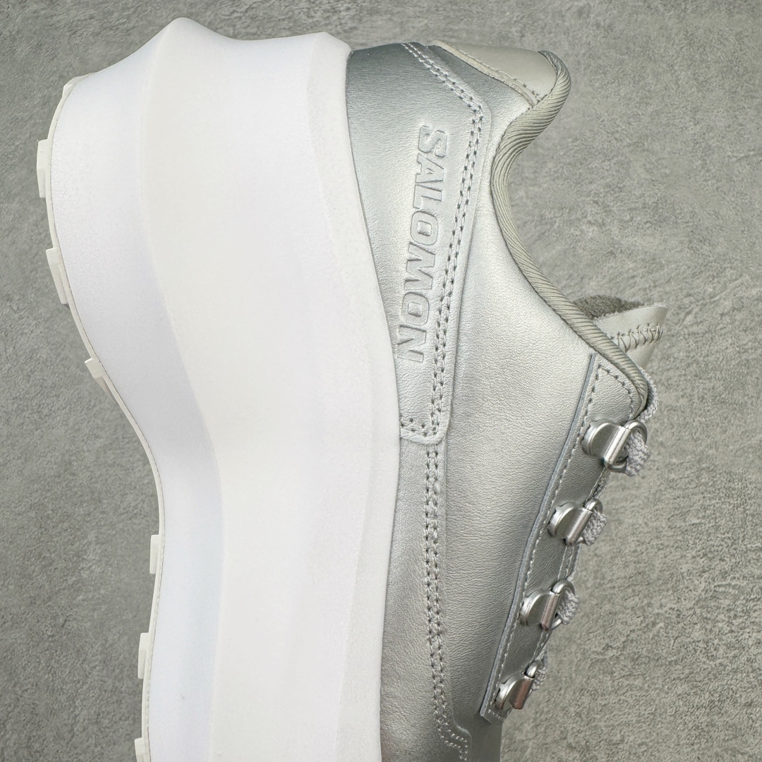 图片[6]-＃绿X Comme des Garçons x SALOMON SR811 Leather Platform CDG联名萨洛蒙防滑耐磨低帮运动休闲鞋老爹鞋 纯原外贸平台特供订单 全套原纸板楦头开发 原厂特供网布配套加持 确保原汁原味 完美呈现版型 原档数据独家私模大底 原装Ortholite轻量化鞋垫 中底布带钢印编号 原厂TPU锁扣 进口港宝加持 后跟自然饱满 还原公司包裹性 穿着者可以轻松驾驭户外与通勤下的任何运动生活场景 无缝鞋身户外随意纵横 颜值与脚感兼备 出街通勤 绝对非常吸睛 你值得拥有 尺码：36 36.5 37.5 38 38.5 39 40-选品中心