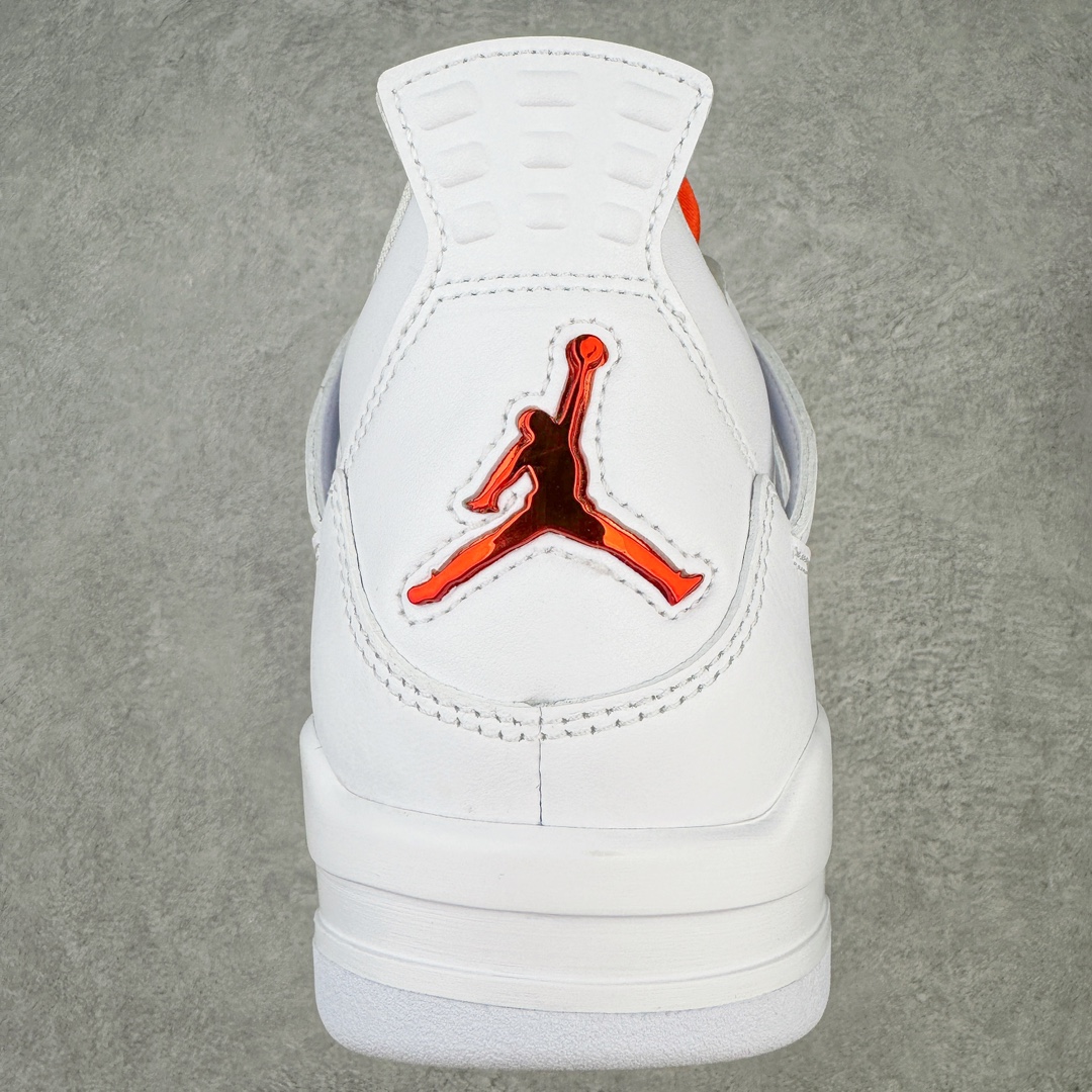 图片[8]-零售💰250 ＃GX/绿X 纯原福利‼Air Jordan AJ4 Retro 白橙 CT8527-118 圈内最强四代 耗时半年巨作 全套原纸板楦头开发 原厂特供皮料加持 确保原汁原味 完美呈现四代版型 一比一鞋头弧度高度鞋身弧度 数据细节工艺流程均保持原鞋一致 原厂TPU网格鞋带扣 正确内里网布 菱角分明不变形无多余毛边 柔软性质感一致于原鞋 市场唯一原厂鞋扣模具 背面可见隐藏注塑口 原厂织唛标 原厂飞人电绣工艺 尾指中部跳三针 独家绑鞋带手法 印刷中底布 四线拉帮 米色美纹纸贴合固定 进口港宝加持 后跟自然饱满 全鞋荧光划线卡点 追求极致完美 每一双都是工艺品 多重QC质检 超越公司货的品控标准 实实在在的免检产品 尺码：40 40.5 41 42 42.5 43 44 44.5 45 46 47.5 48.5 编码：by2936050-运动鞋