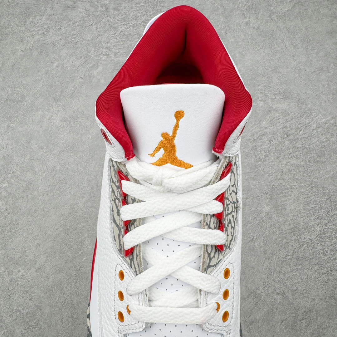 ＃渠道版 Air Jordan AJ3 Retro 白酒红 红雀配色 CT8532-126 目前市场最推