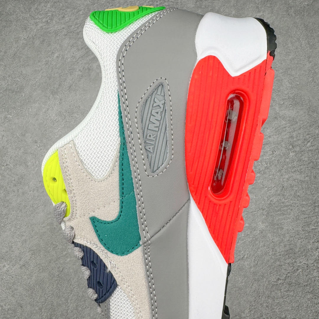 图片[7]-＃MX版 NK Air MAX 90 气垫复古减震跑步鞋 DA5562-001 经典重温 独家陆续补货 外单专供大厂出品 品质稳定 一百余色 终端操作 Air Max 90于1990年推出 来自Air Max系列 在Air Max 1的基础上改进而得 增加了气垫面积 外型上也更为流线 最特別的就是加入了菱纹塑胶嵌板 为Air Max 90增添了许多潮流气息 皮革鞋面 造就出色耐穿性和支撑力 Max Air缓震配置搭配泡棉中底 令Air Max 90轻盈而舒适 华夫格橡胶外底 铸就Air Max 90非凡的抓地力 而Air Max 90不仅是一双跑鞋 它成功跨越了时间的演进 成为了球鞋文化与潮流圈中最熟为人知的鞋款之一 尺码：36 36.5 37.5 38 38.5 39 40 40.5 41 42 42.5 43 44 44.5 45-选品中心